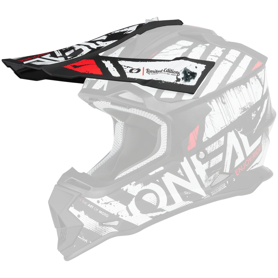 o-neal-visera-de-repuesto-para-casco-2-srs-glitch-blanco-negro image 1