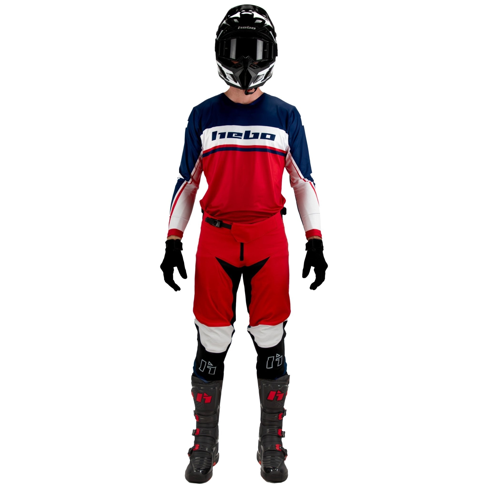 hebo-camiseta-enduro-mx-scratch-fit-roja-100-poli-ster-corte-slim-transpirable-r image 3