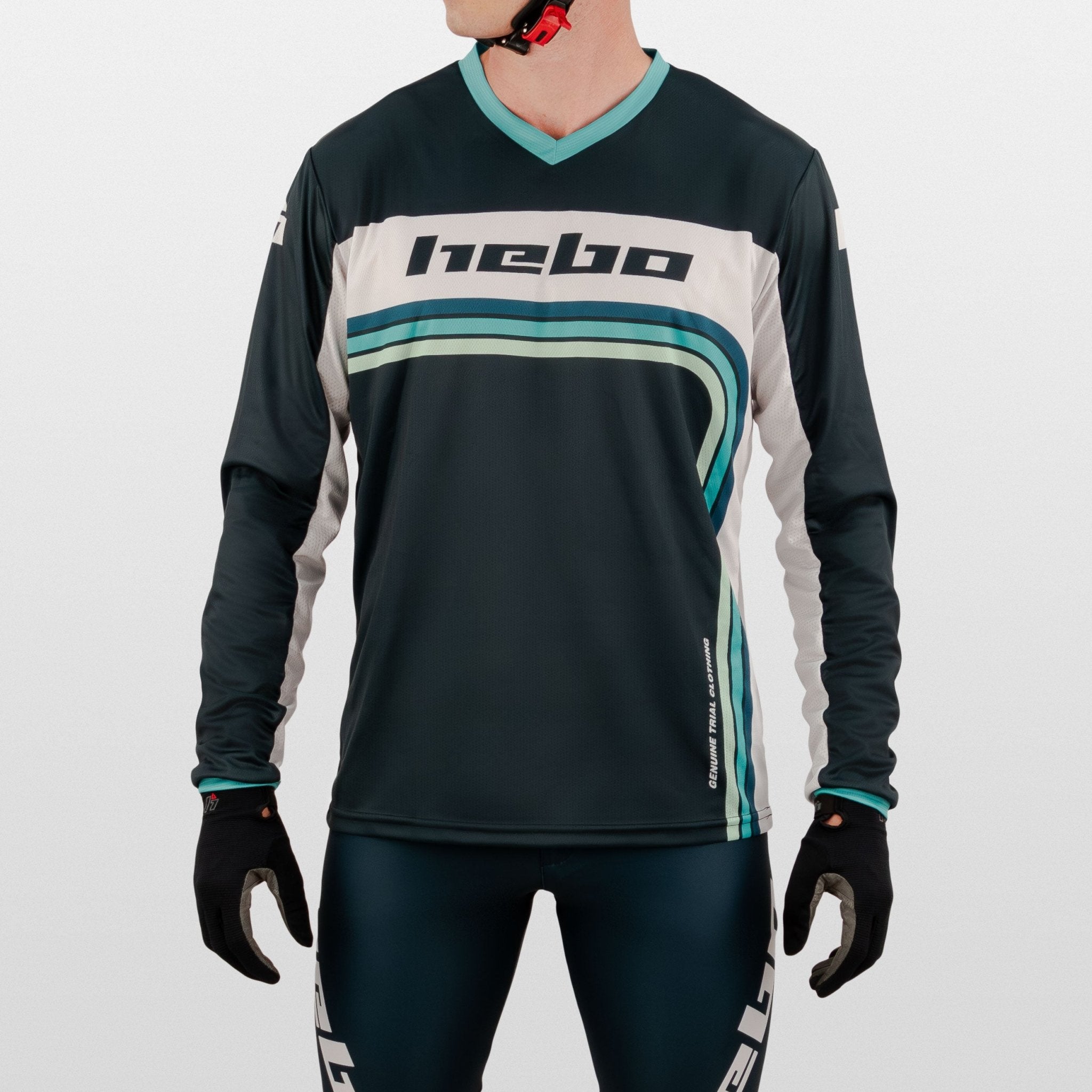 hebo-camiseta-pro-trial-retro-verde-con-dry-clim-y-tejido-biel-stico image 4