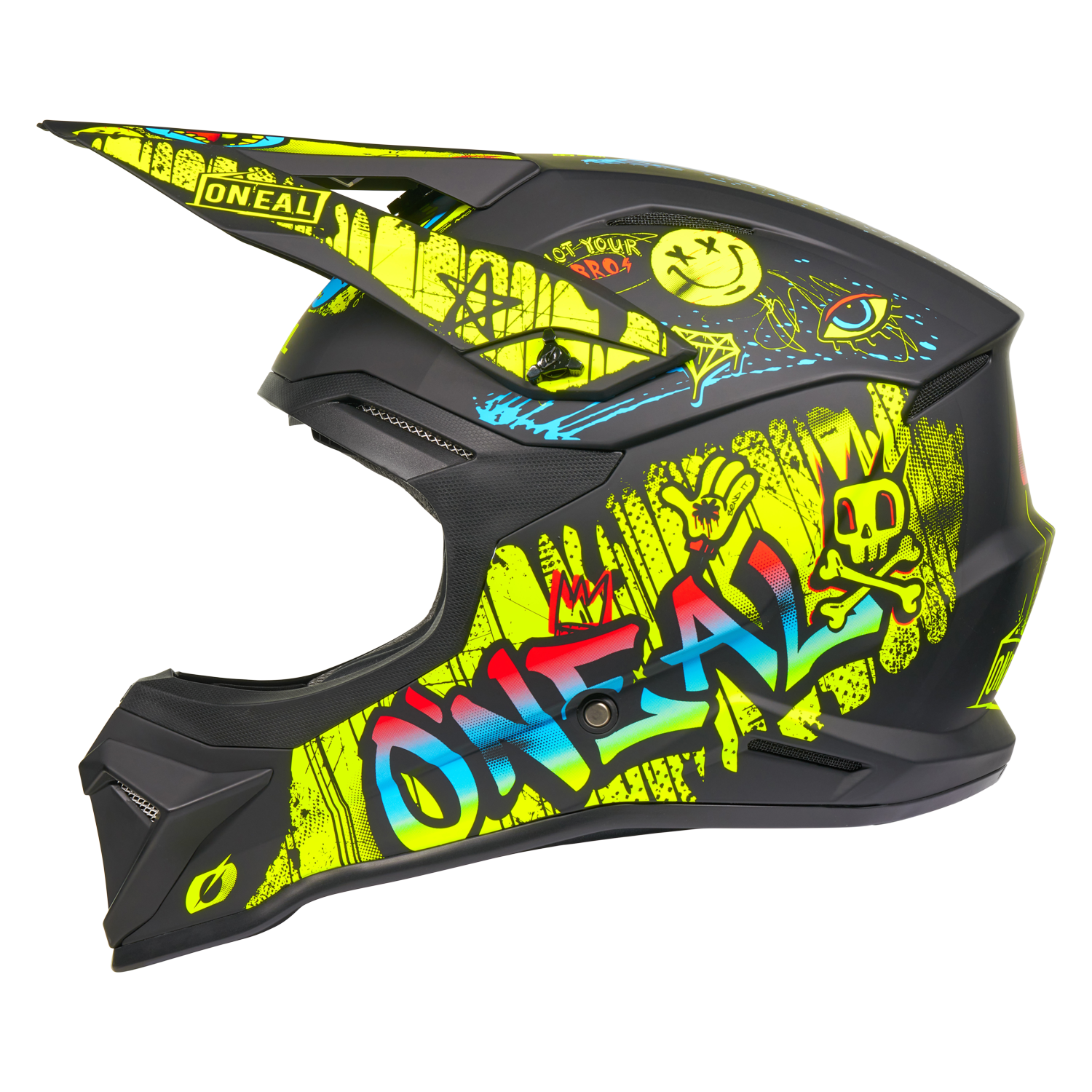 casco-o-neal-4srs-rancid-neon-black-para-motocross-y-enduro image 4