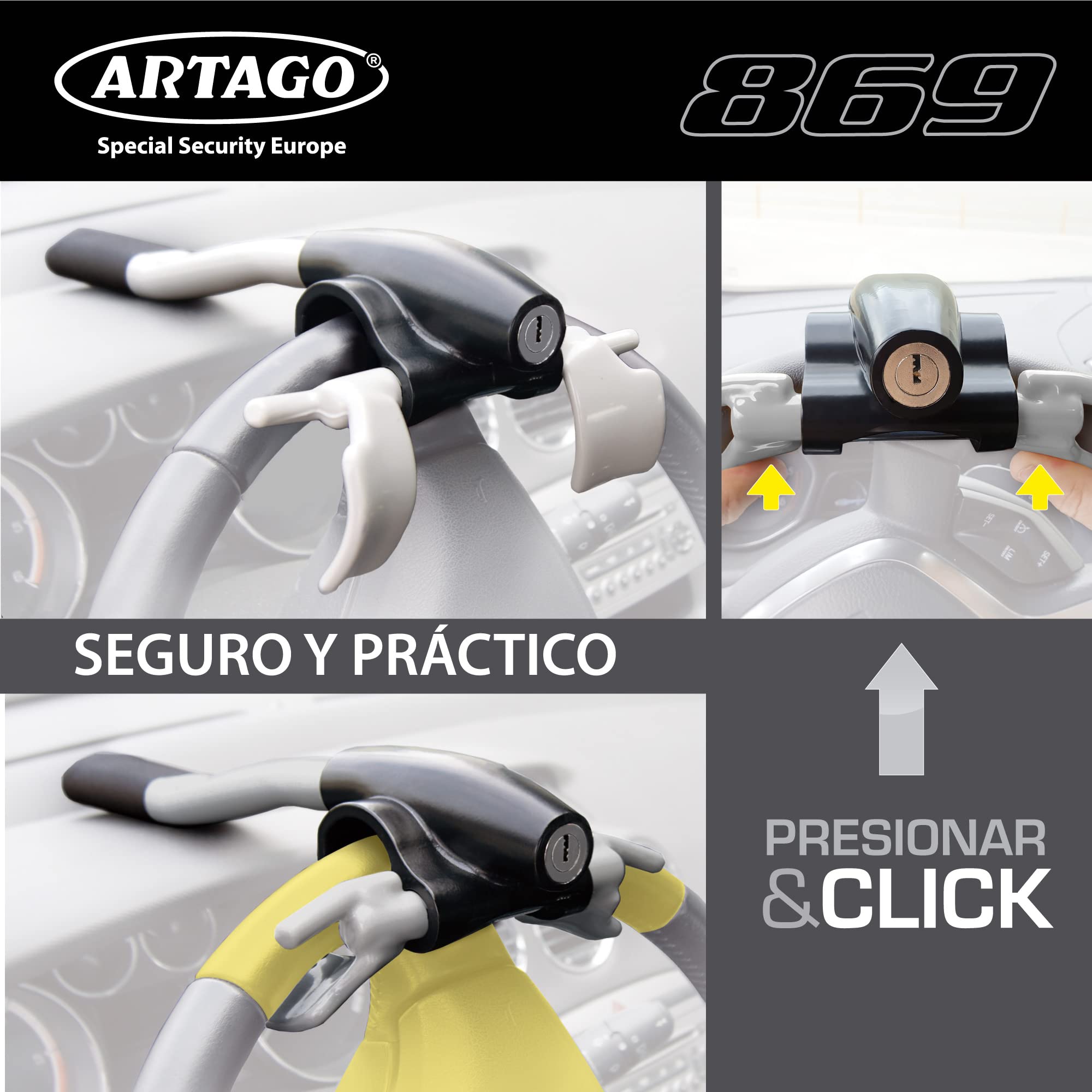 artago-869-antirrobo-coche-volante-bloqueo-alrededor-del-radio-cierre-press-clic image 5