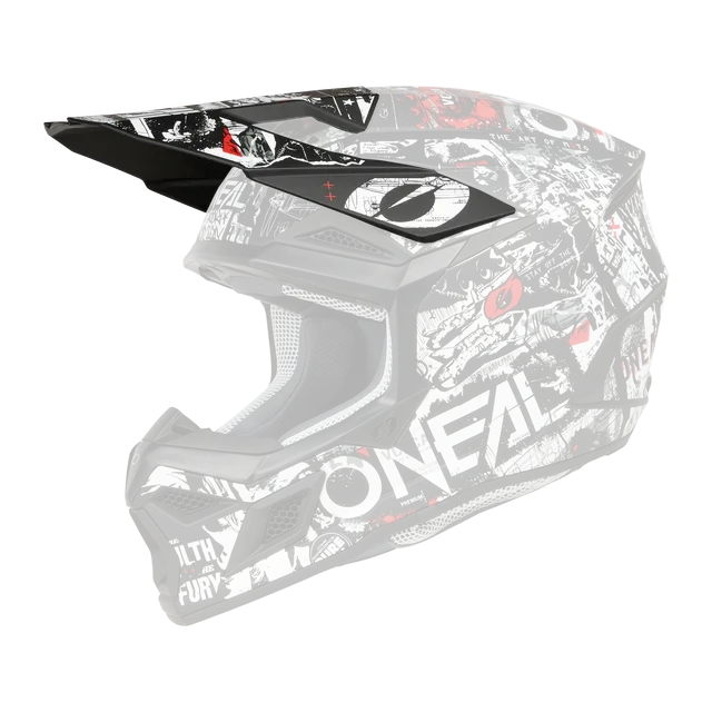 o-neal-visera-de-repuesto-para-casco-3-srs-attack-blanco-negro image 1