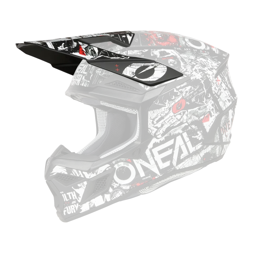 o-neal-visera-de-repuesto-para-casco-3-srs-attack-blanco-negro image 1