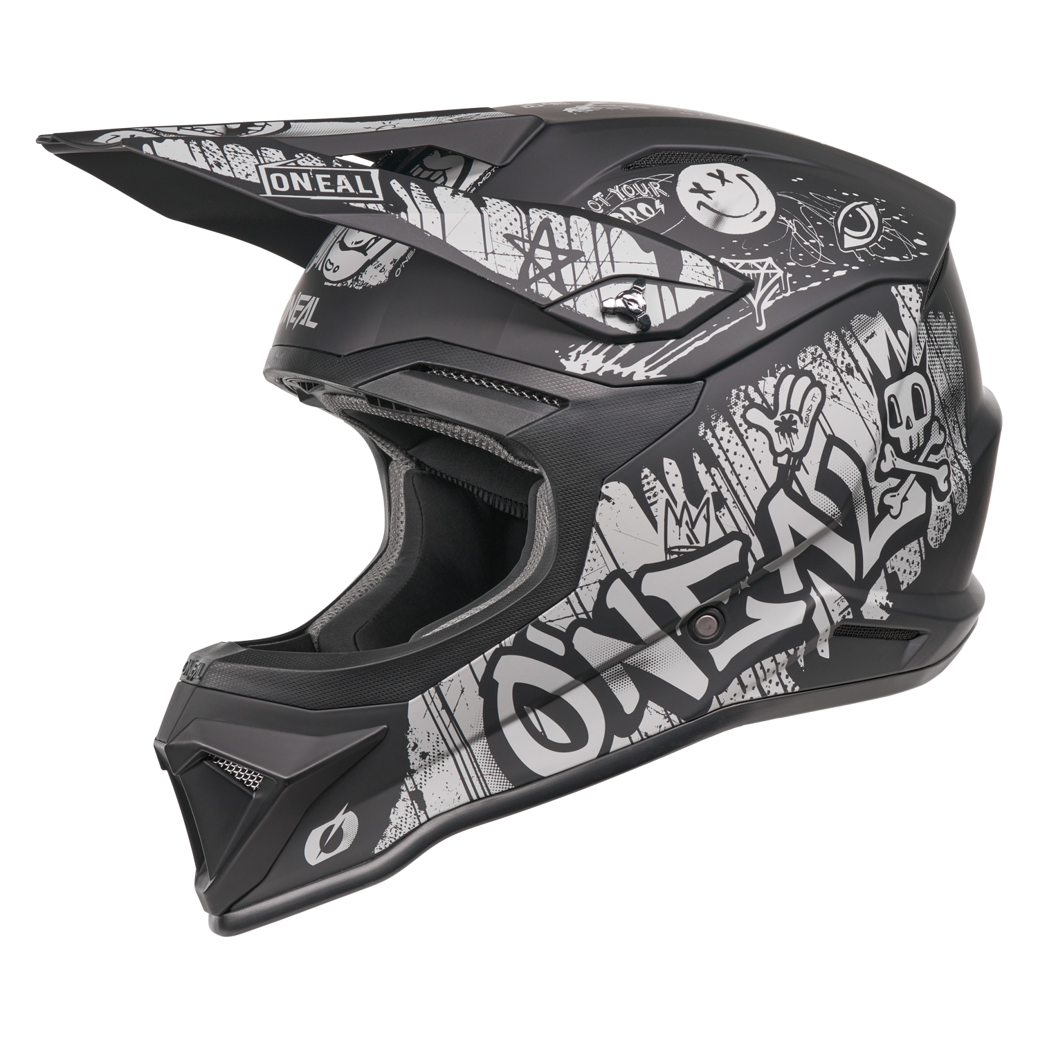 casco-o-neal-4-srs-rancid-gris-negro-casco-de-moto-ligero-con-visera-ajustable-y image 1