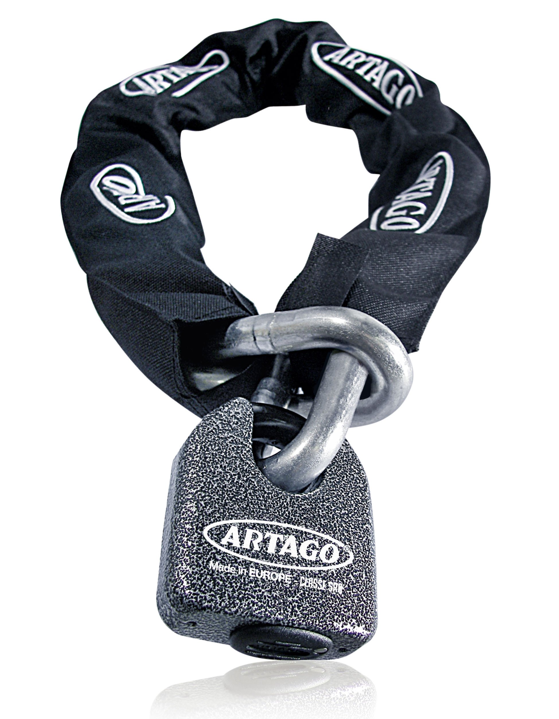 artago-68t100-cadena-antirrobo-moto-15-mm-100-cm-homologada-sold-secure-gold-ace image 1