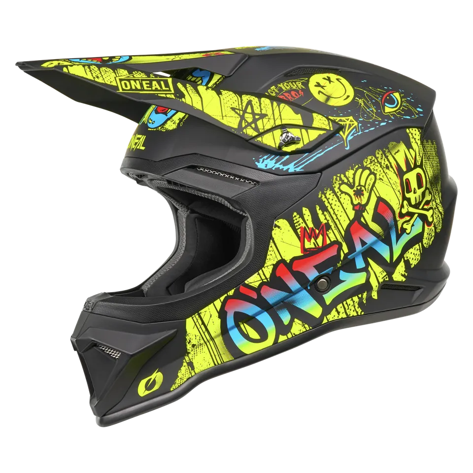 casco-o-neal-4srs-rancid-neon-black-para-motocross-y-enduro image 1