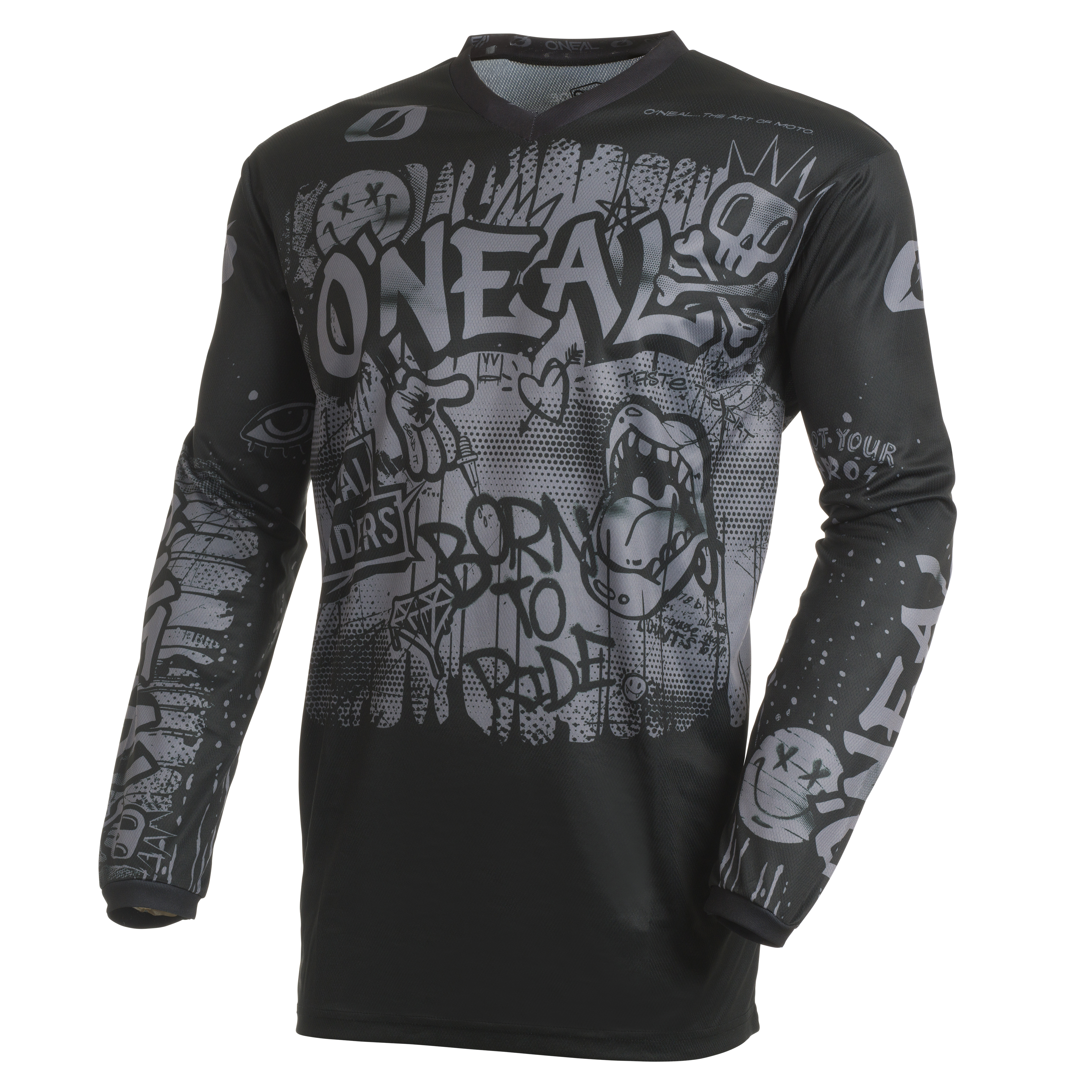 o-neal-element-jersey-rancid-black-gray-custom image 1
