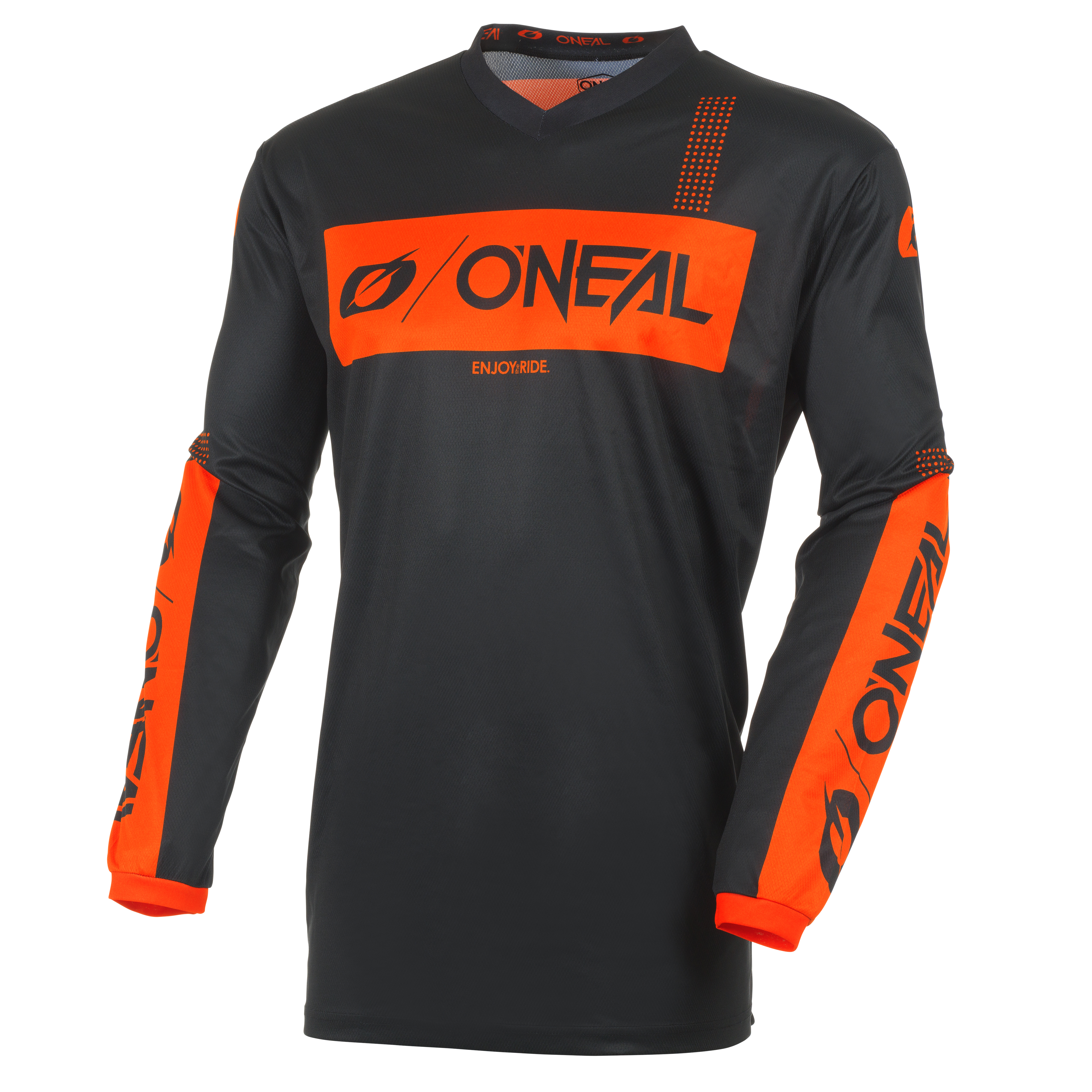 jersey-o-neal-element-racewear-negro-naranja-personalizado image 1