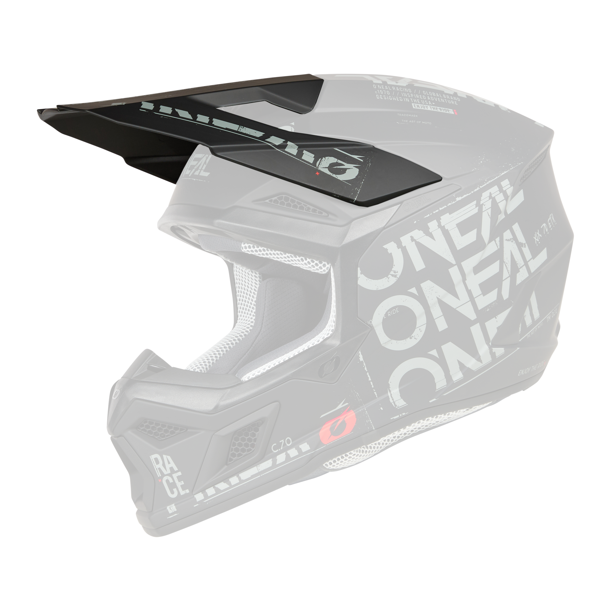 visera-de-repuesto-o-neal-3-srs-static-negro-gris image 1