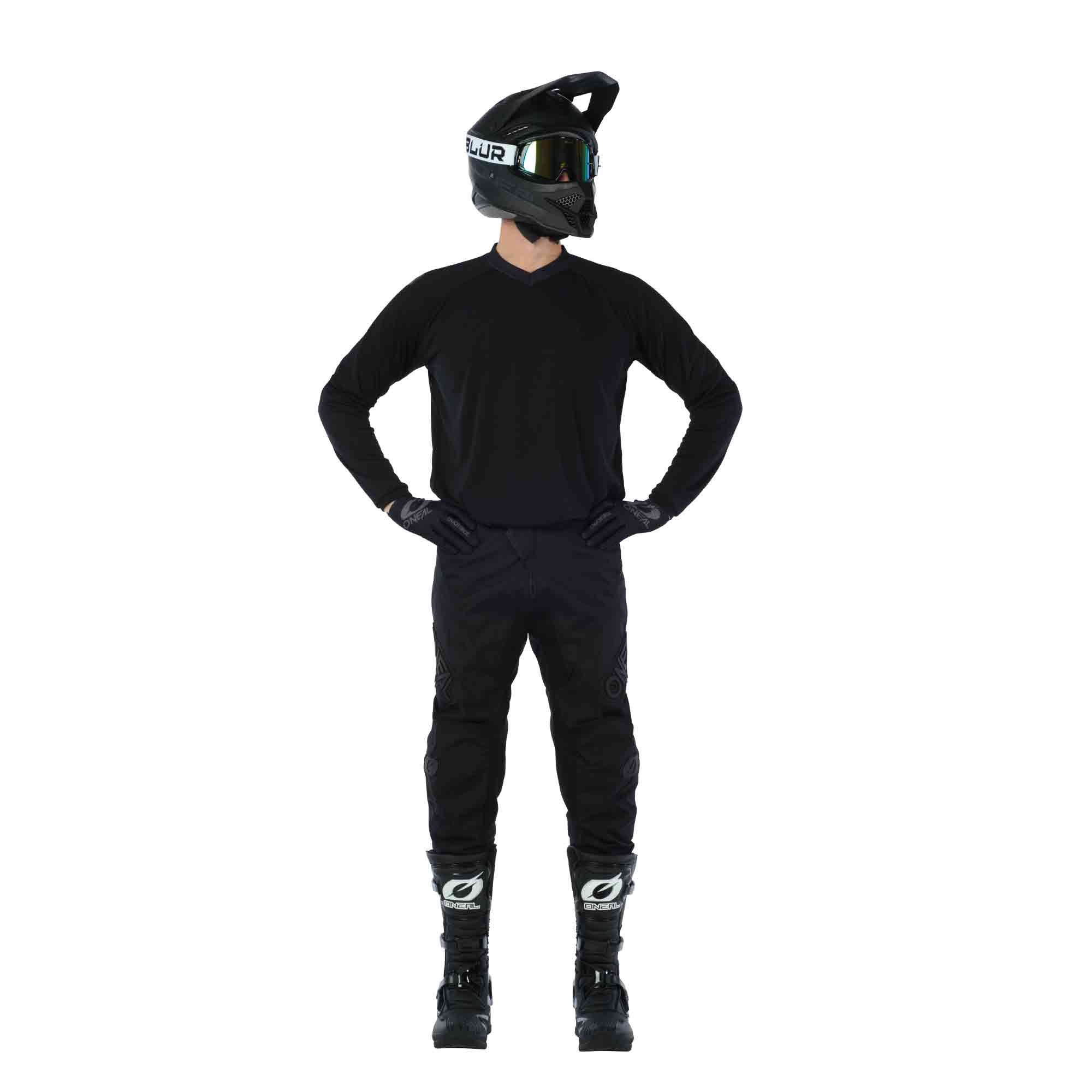 pantalones-o-neal-element-classic-negro-negro-denier-resistente-paneles-el-stico image 3