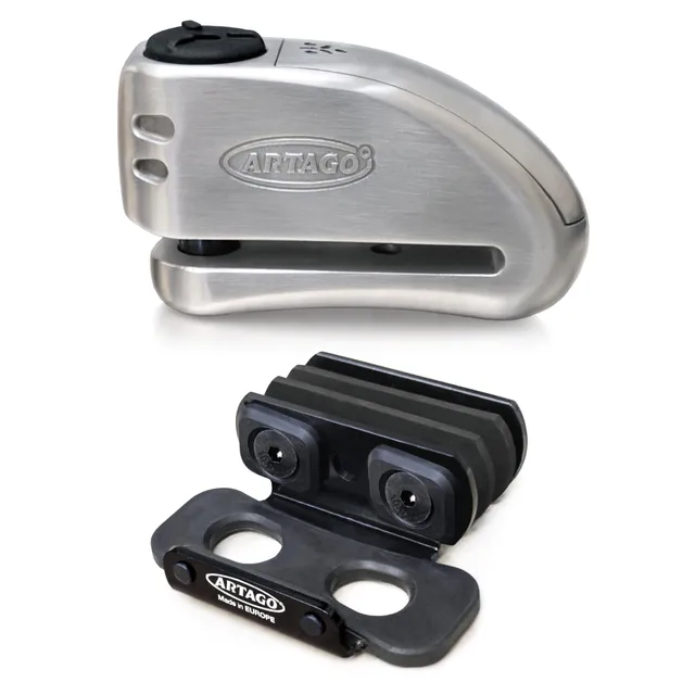artago-32s6-pack-candado-antirrobo-disco-con-alarma-120db-soporte-yamaha-mt-09-t image 1