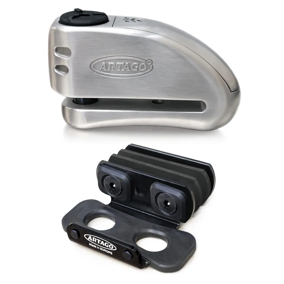artago-32s6-pack-candado-antirrobo-disco-con-alarma-120db-soporte-yamaha-mt-09-t image 1