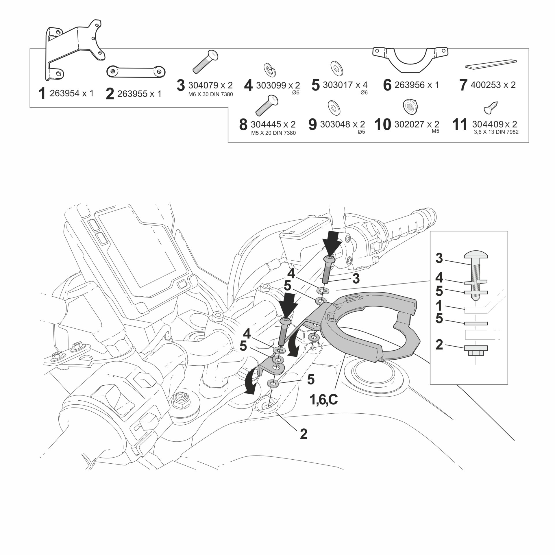shad-click-system-fijaci-n-para-bolsa-de-dep-sito-compatible-con-yamaha-t-n-r-70 image 3