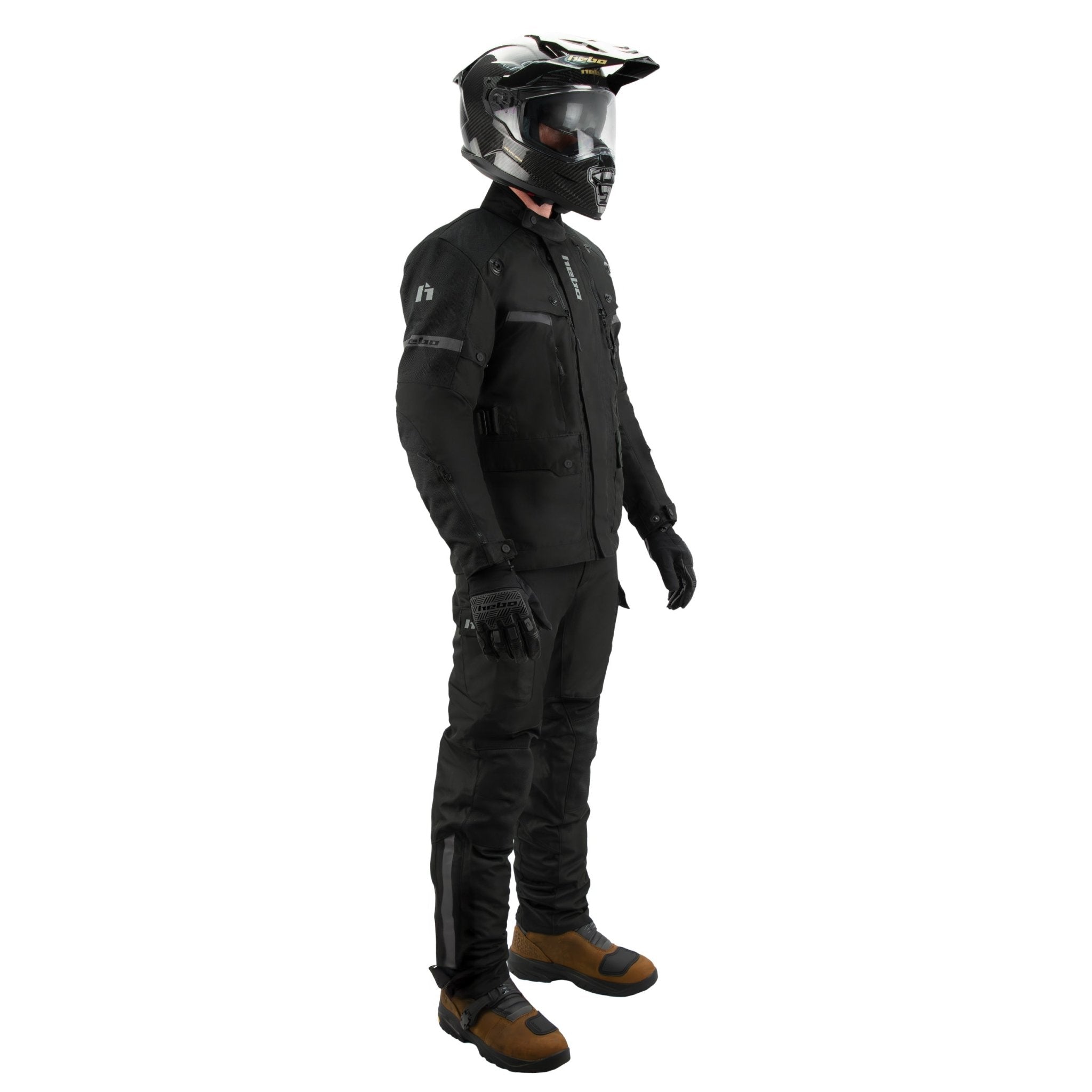 hebo-chaqueta-ds-adventure-negra-chaqueta-impermeable-con-protecciones-nivel-2-y image 4