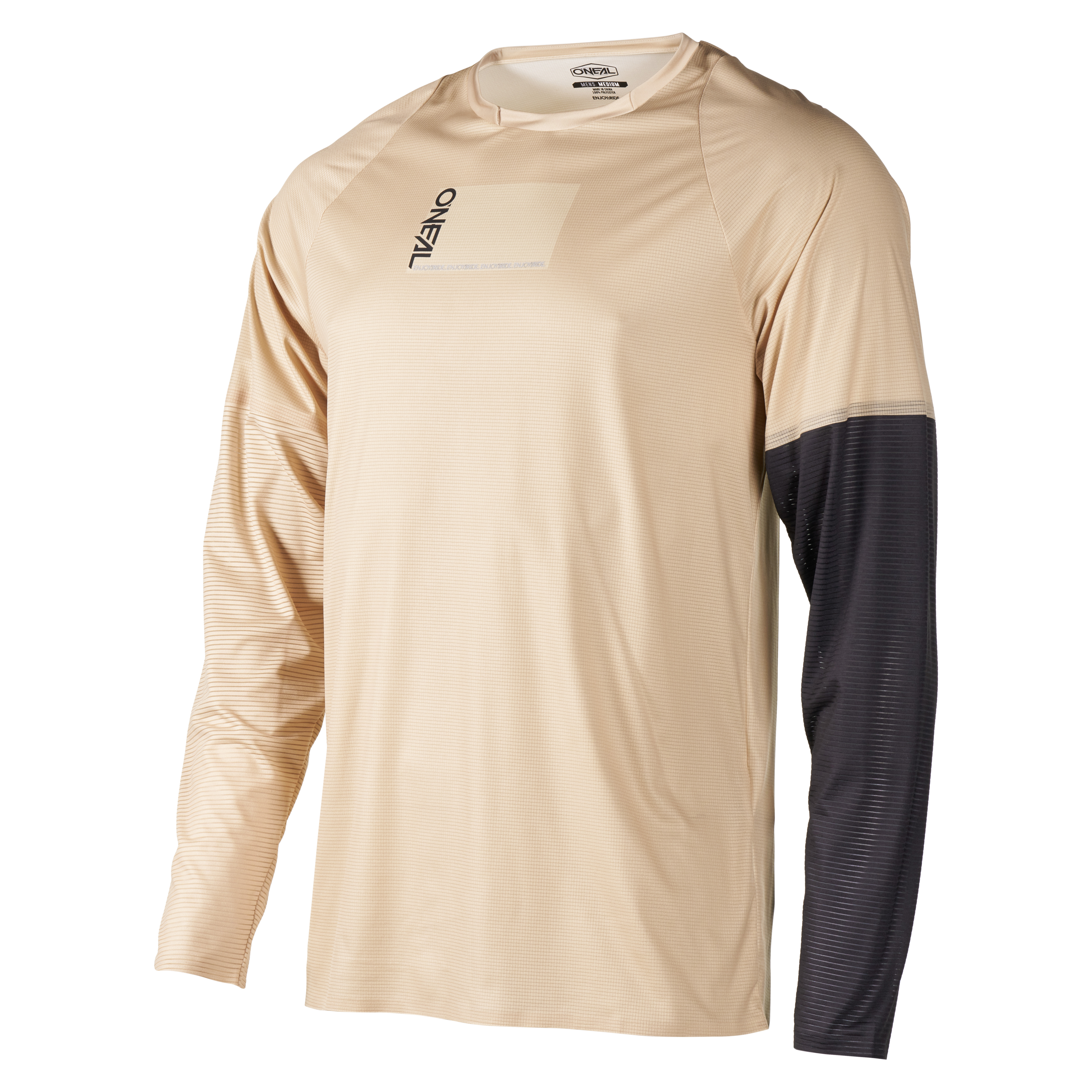 o-neal-element-fr-jersey-plain-sand-black-camiseta-de-manga-larga-para-mtb-y-mot image 1