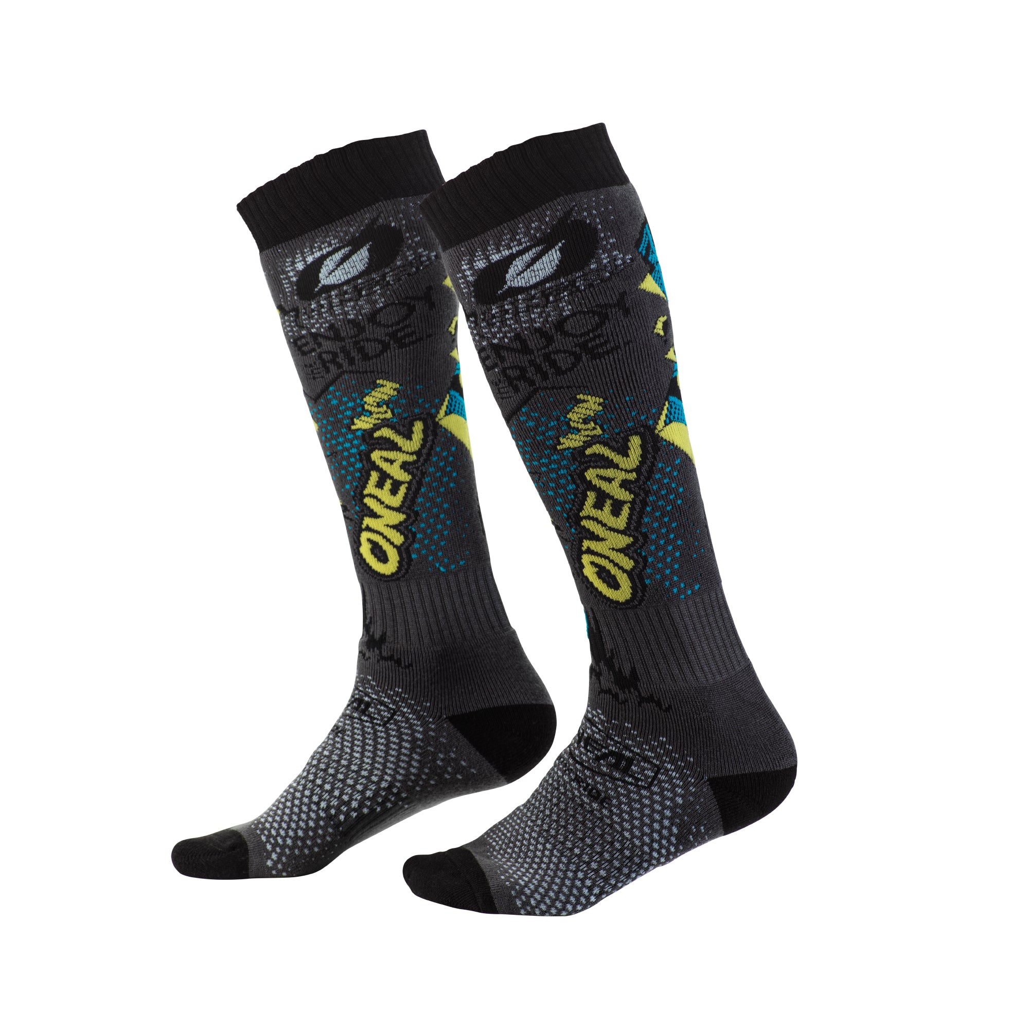 o-neal-pro-mx-villain-gray-sox-calcetines-altos-de-motocross image 1