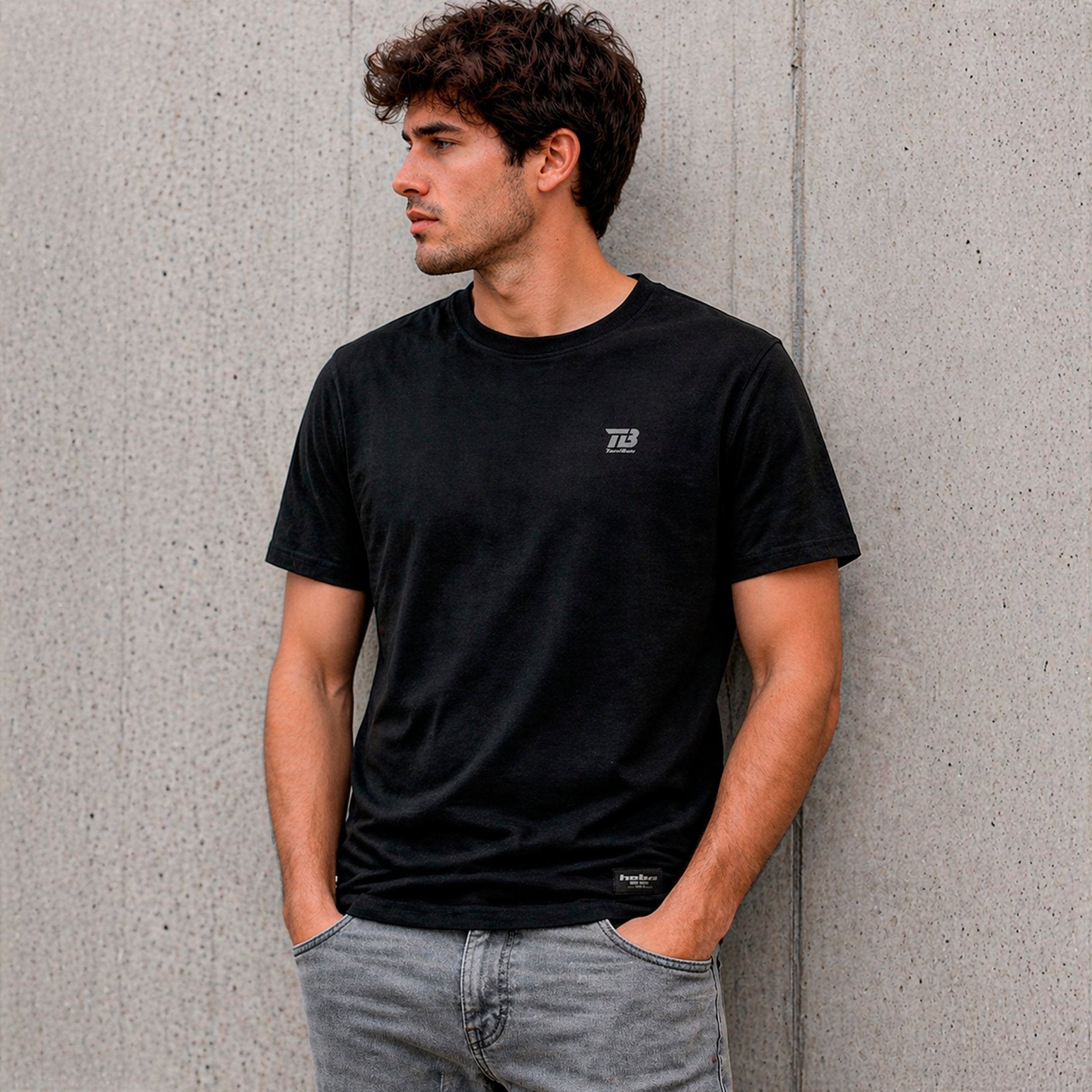 hebo-camiseta-toni-bou-negra-camiseta-de-algod-n-con-logo-del-campe-n-de-trial image 3