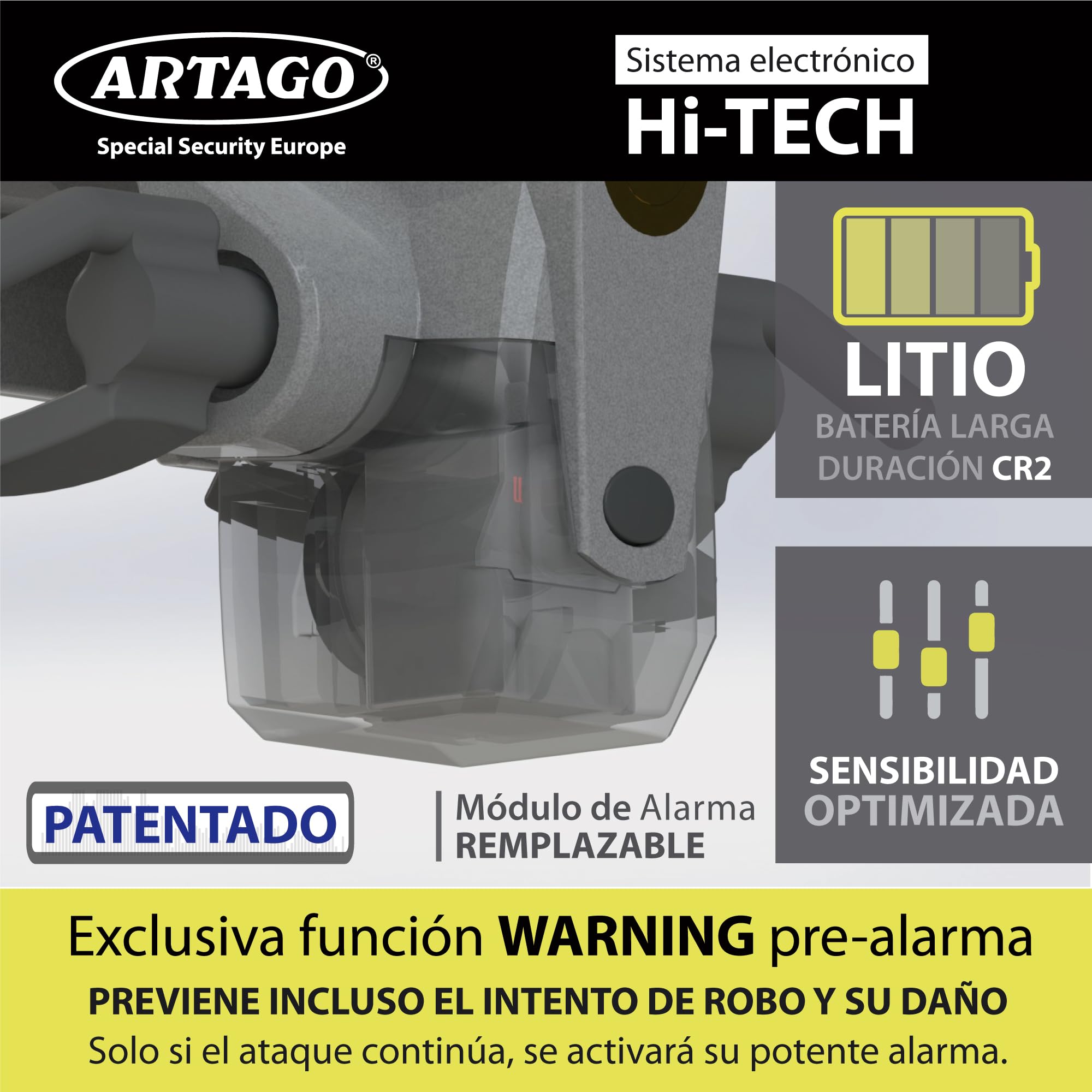 artago-870-barra-antirrobo-para-coche-2en1-con-alarma-120db-y-led-disuasorio image 4