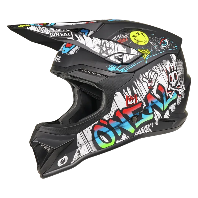 o-neal-4-srs-casco-rancid-negro-blanco image 1