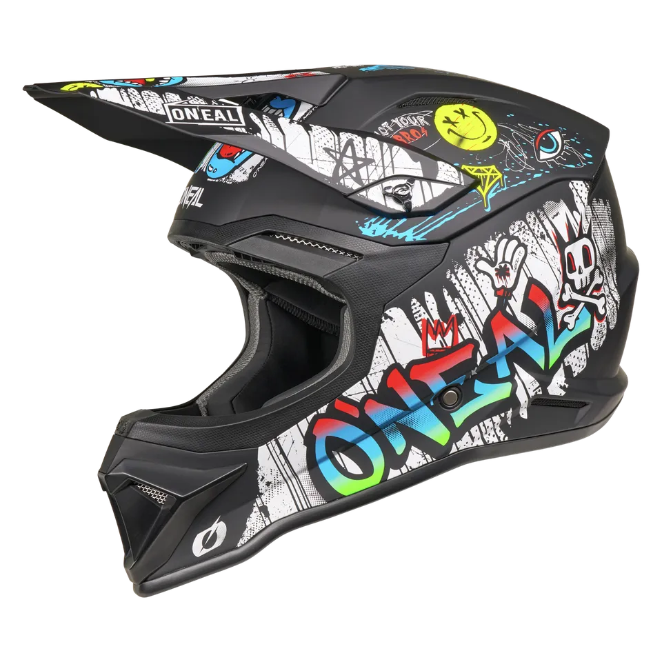 o-neal-4-srs-casco-rancid-negro-blanco image 1