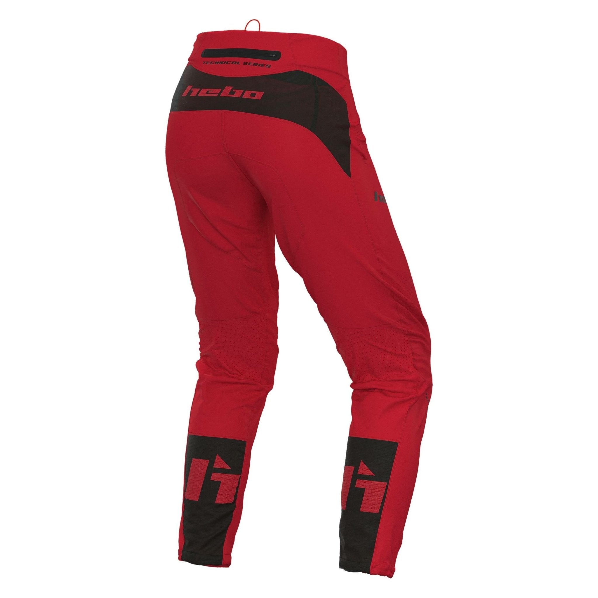 hebo-pantal-n-trial-tech-rojo-nailon-reciclado-protecci-n-rodilla-nivel-ii-ajust image 2