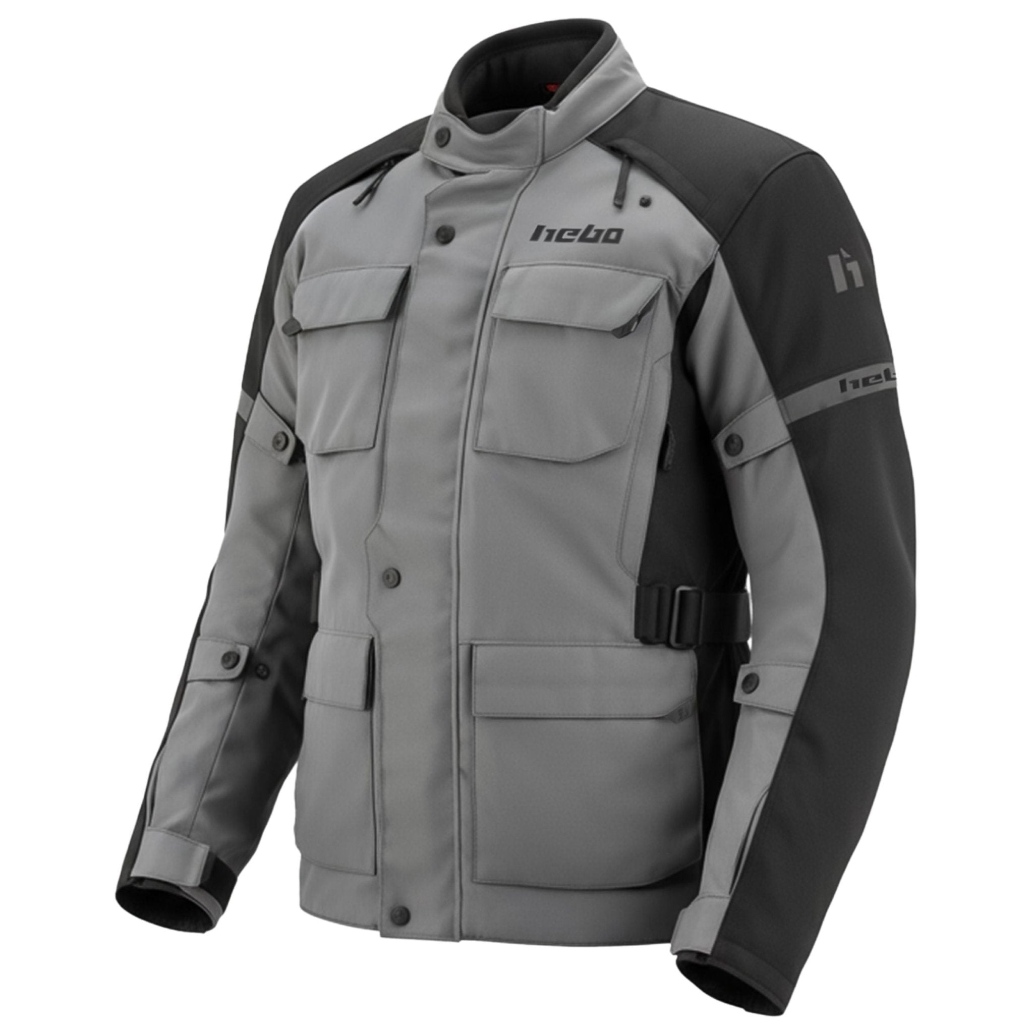 hebo-ds-explorer-chaqueta-de-moto-adventure-gris-membrana-aquashield-proteccione image 1