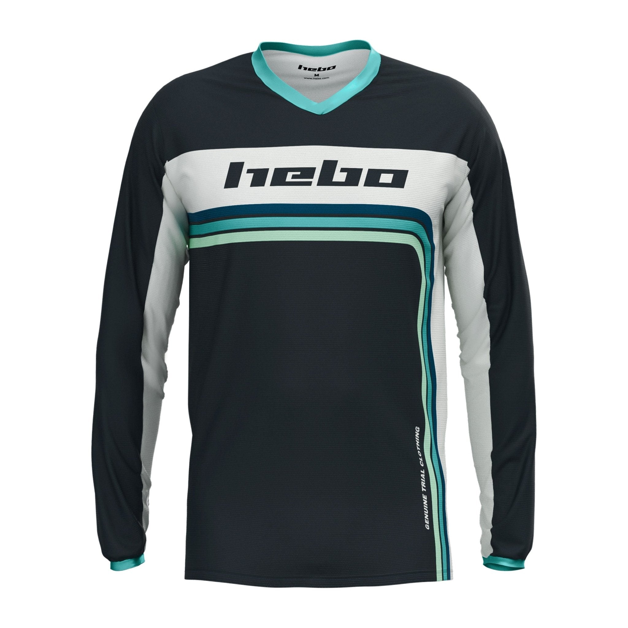 hebo-camiseta-pro-trial-retro-verde-con-dry-clim-y-tejido-biel-stico image 1
