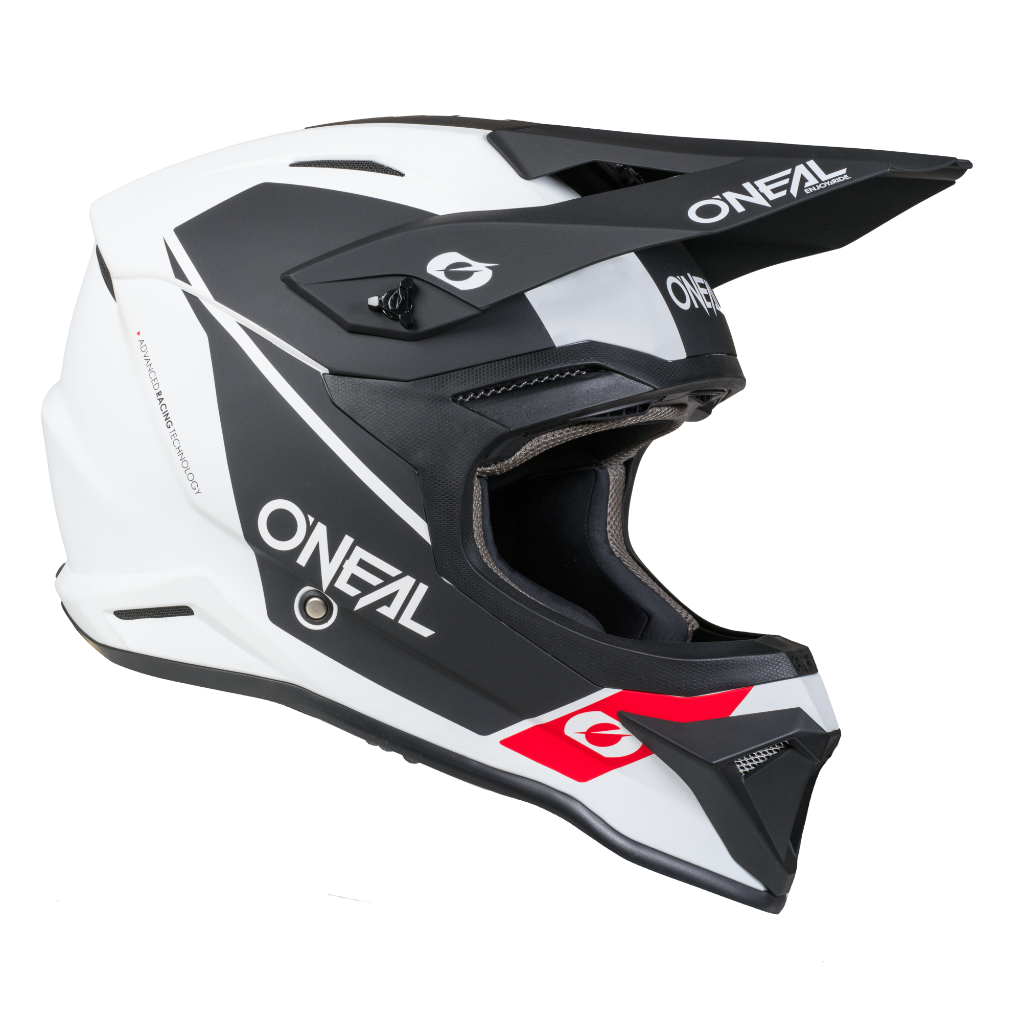 o-neal-4-srs-casco-race-white-black image 2