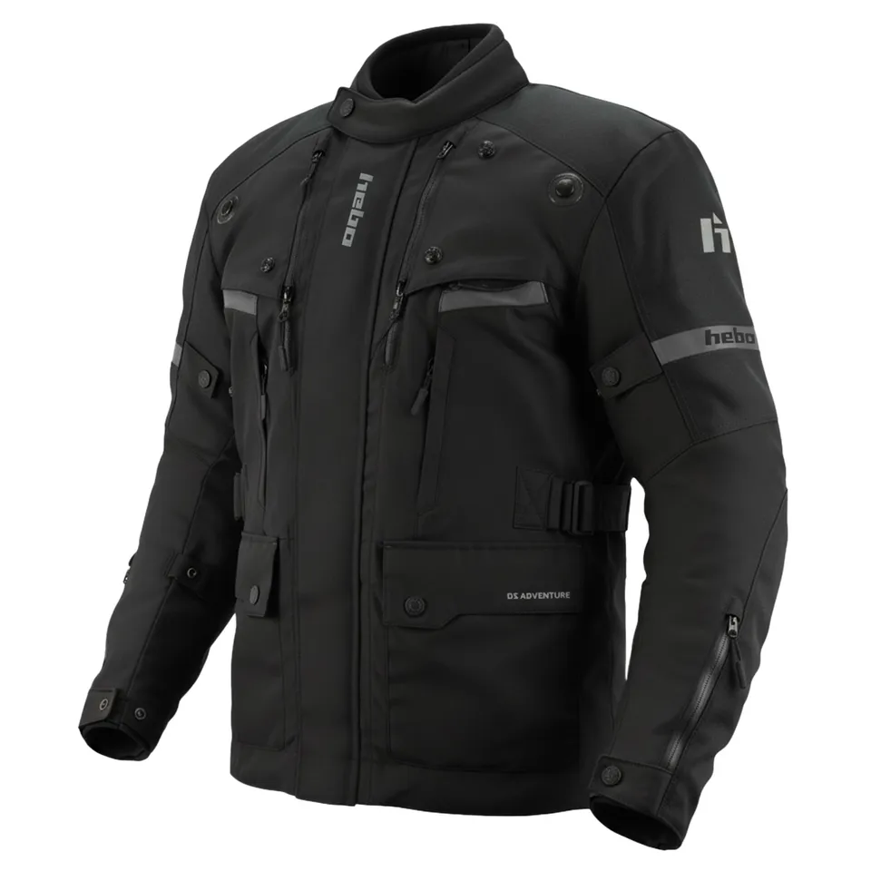 hebo-chaqueta-ds-adventure-negra-chaqueta-impermeable-con-protecciones-nivel-2-y image 1