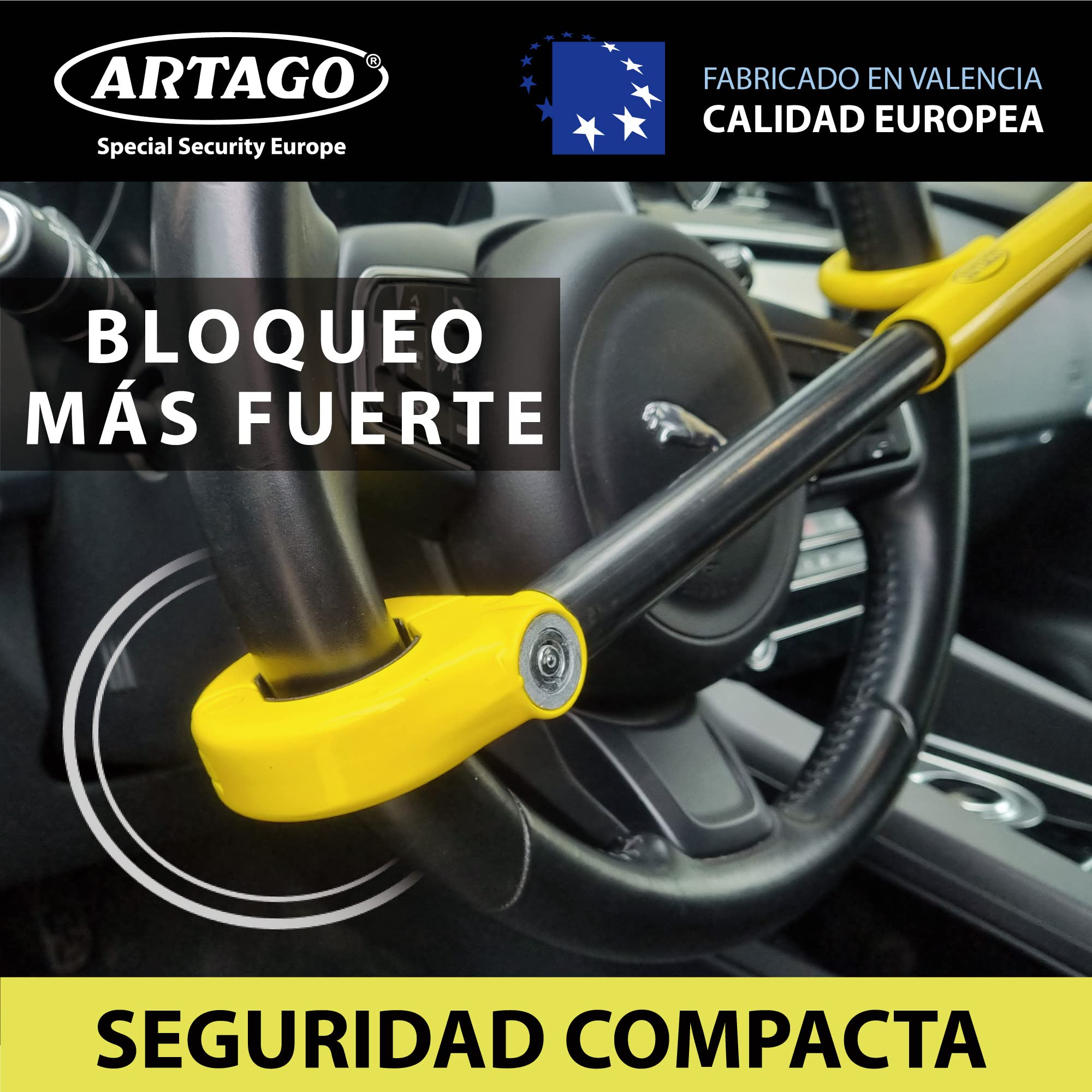 artago-840-barra-antirrobo-de-volante-ajustable-bloqueo-basculante-cerradura-ant image 2