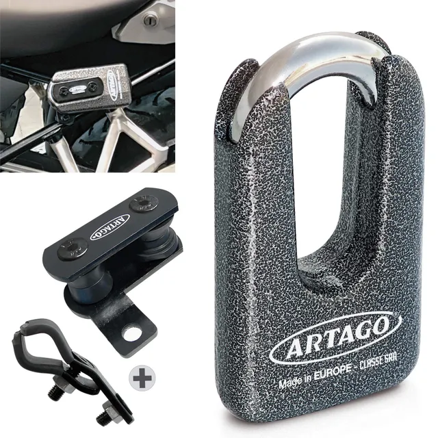 artago-69t5-pack-candado-antirrobo-disco-alta-seguridad-soporte-para-ducati-mons image 1