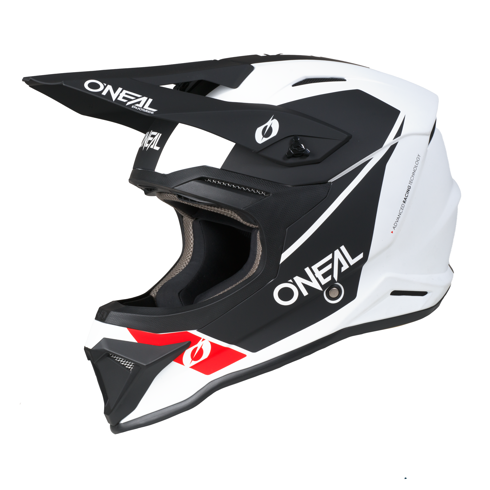 o-neal-4-srs-casco-race-white-black image 1