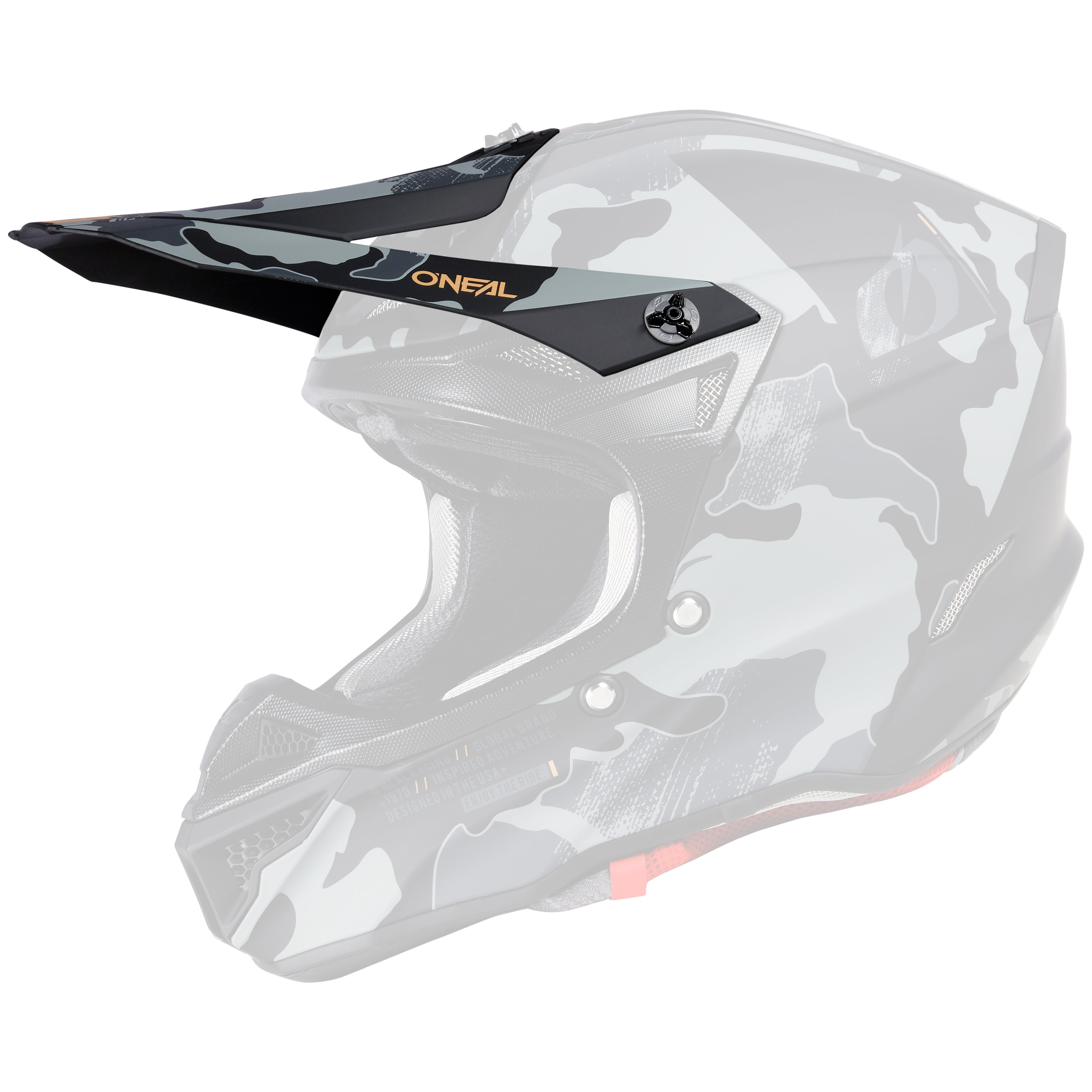 o-neal-5-srs-visera-de-repuesto-camo-negro-gris image 1