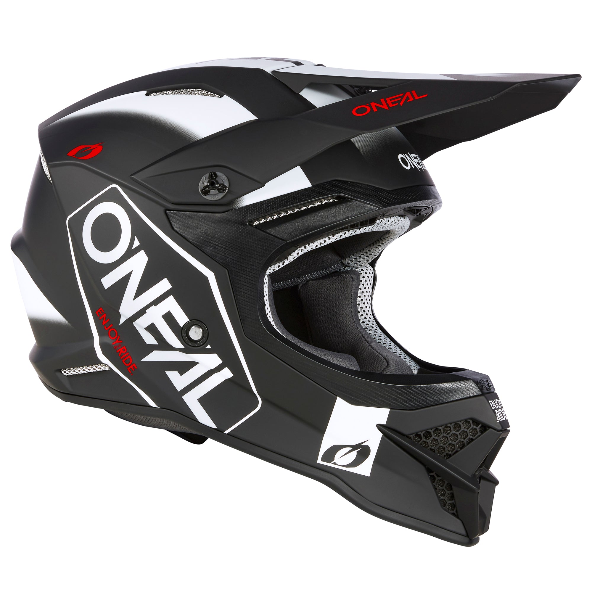 o-neal-casco-3-srs-hexx-negro-blanco image 2
