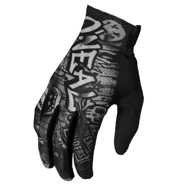 guantes-o-neal-matrix-rancid-negros-grises-para-motocross-y-mtb image 1