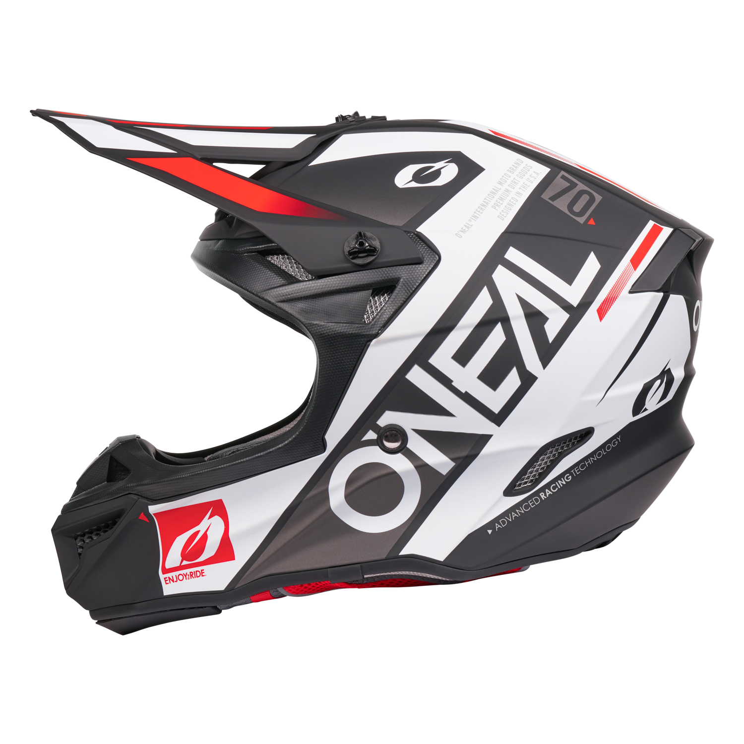 o-neal-5-srs-factor-casco-moto-off-road-negro-blanco image 4