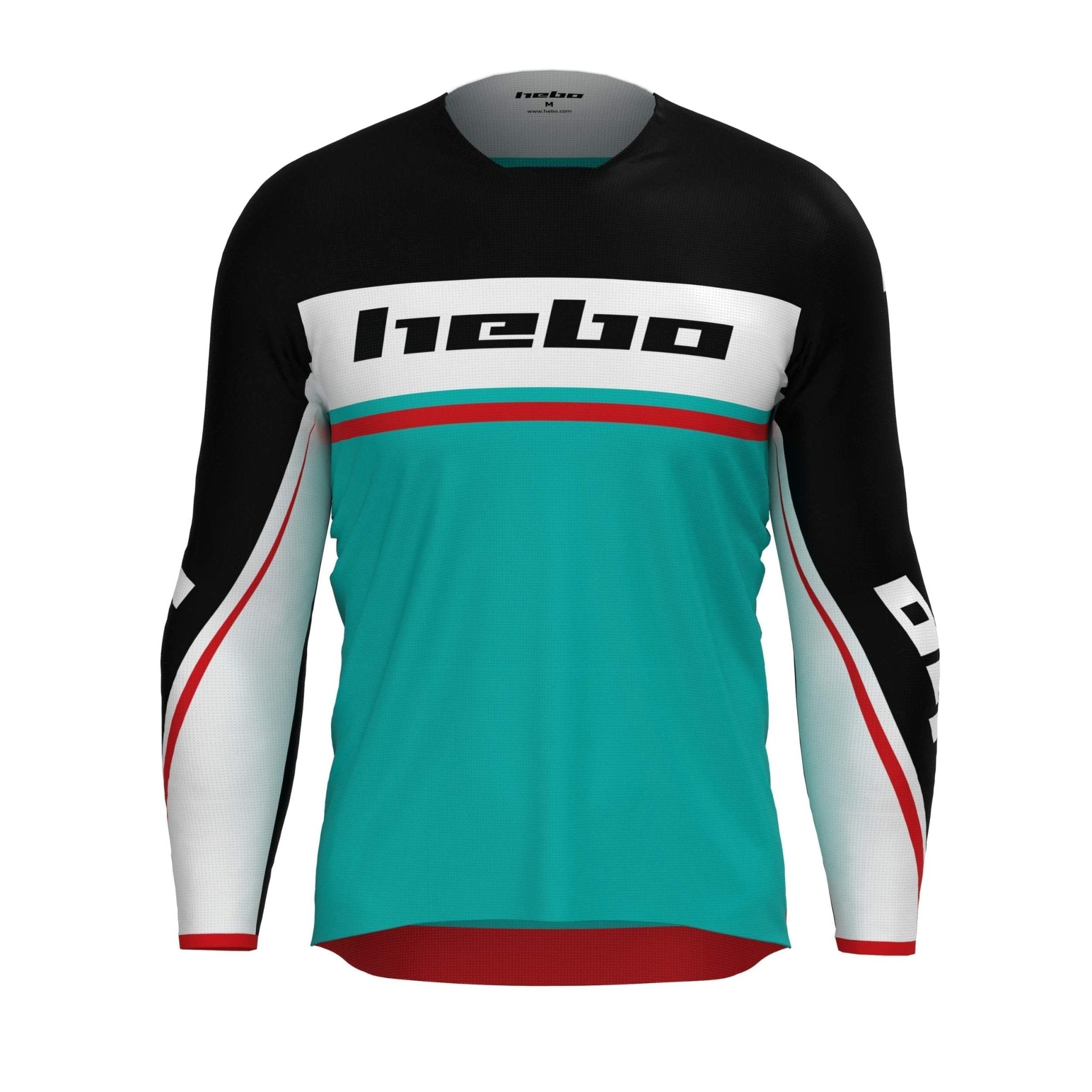 hebo-camiseta-enduro-mx-scratch-fit-turquesa-camiseta-t-cnica-de-manga-larga-con image 1