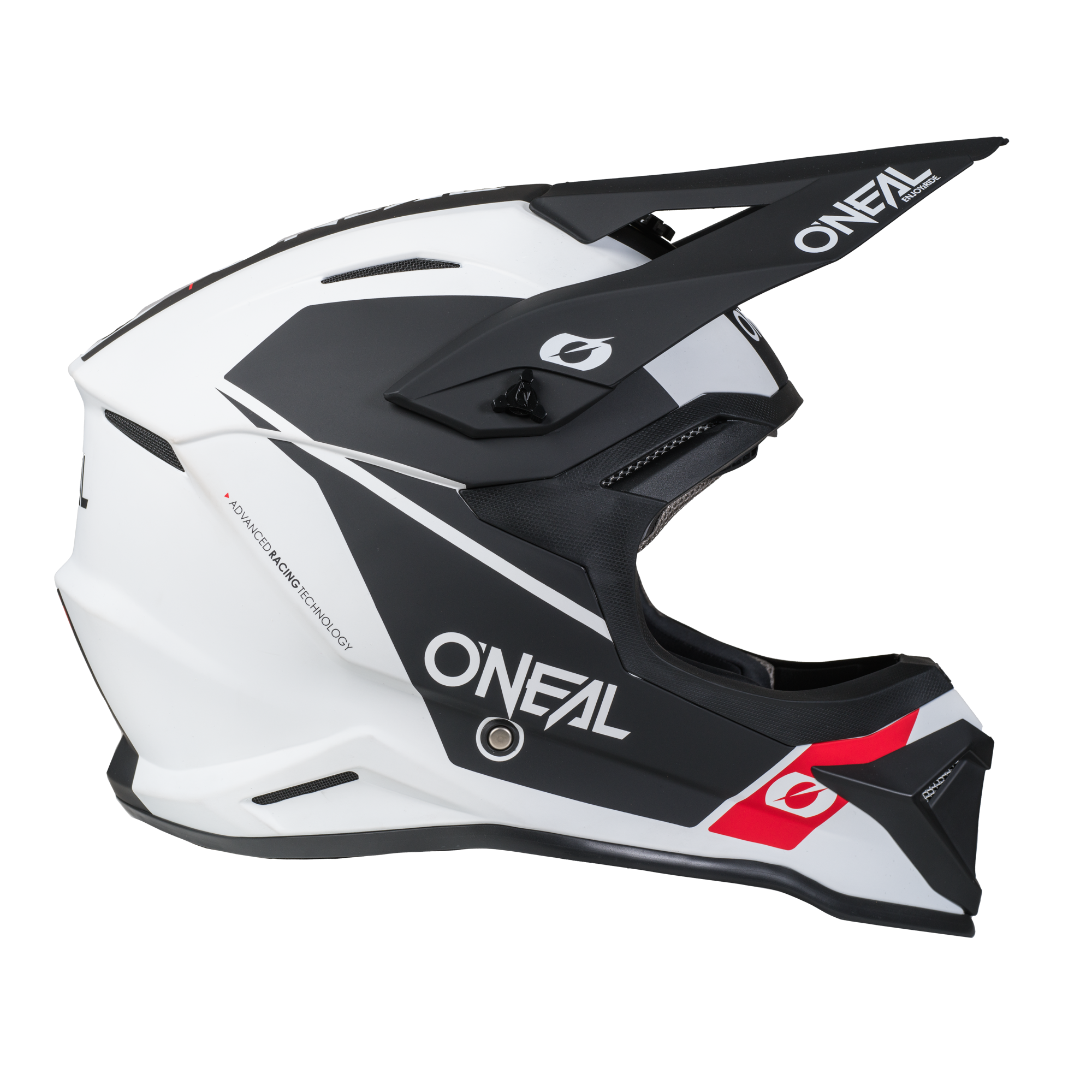 o-neal-4-srs-casco-race-white-black image 4