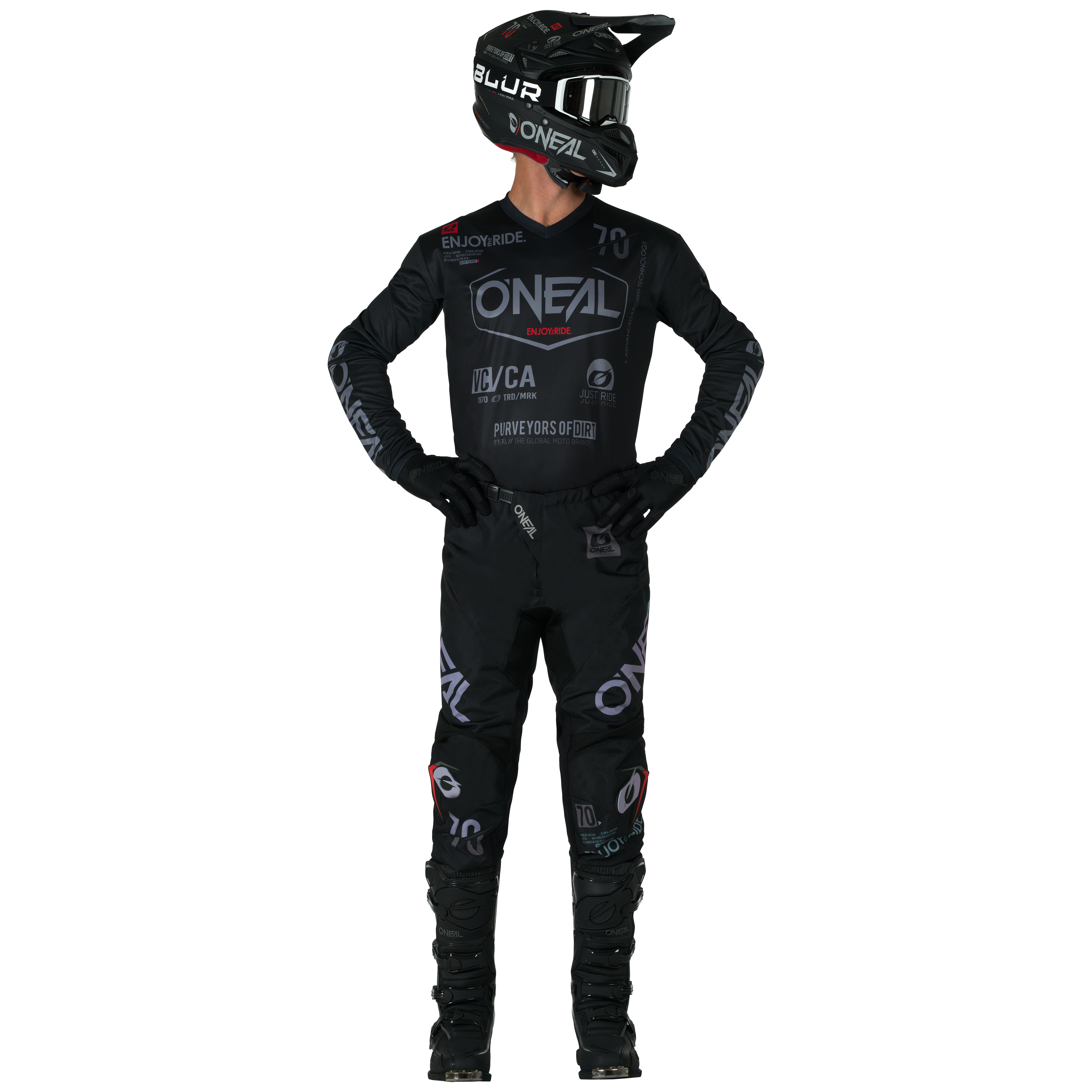 maillot-o-neal-element-brand-negro-gris image 3