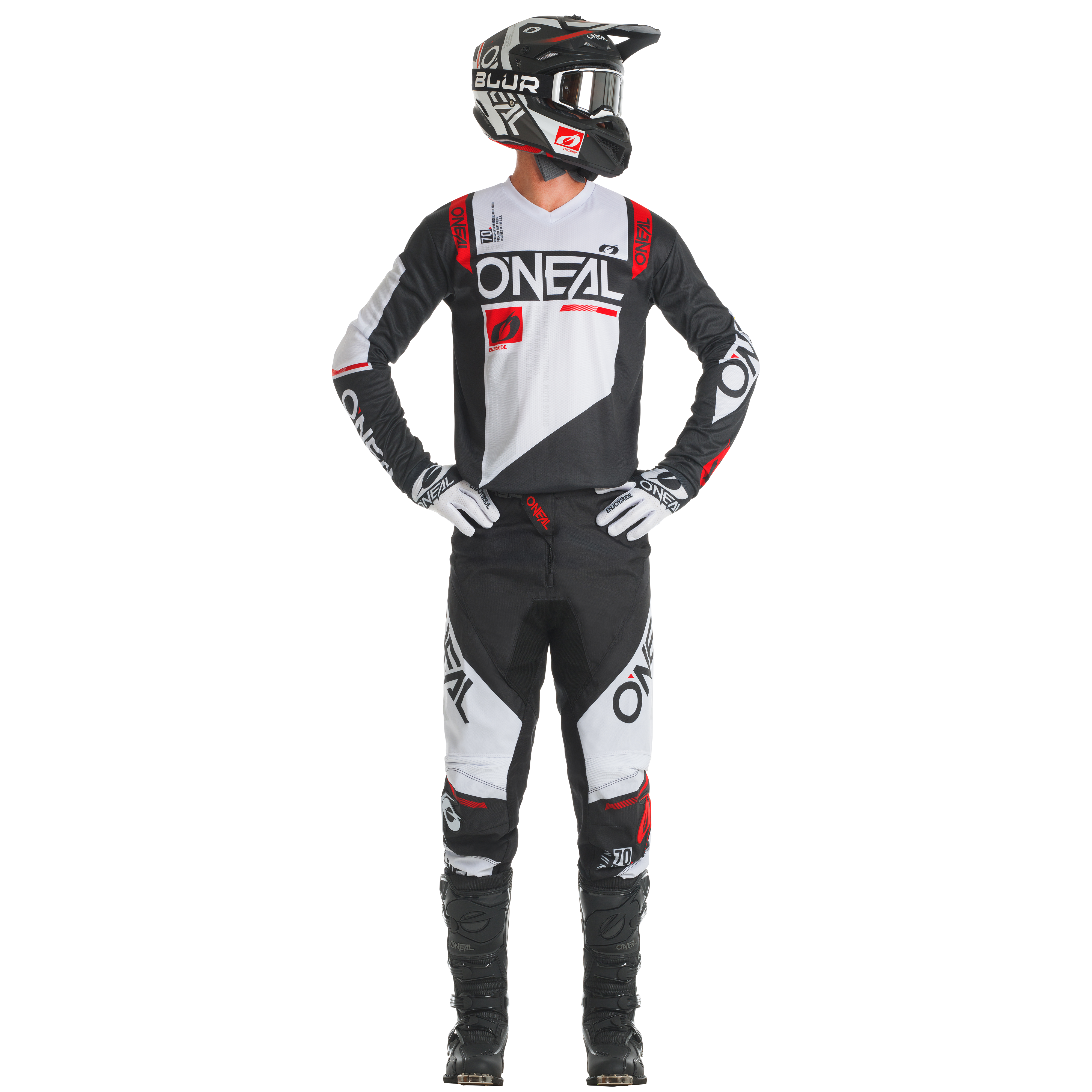 camiseta-o-neal-element-factor-negro-blanco image 3