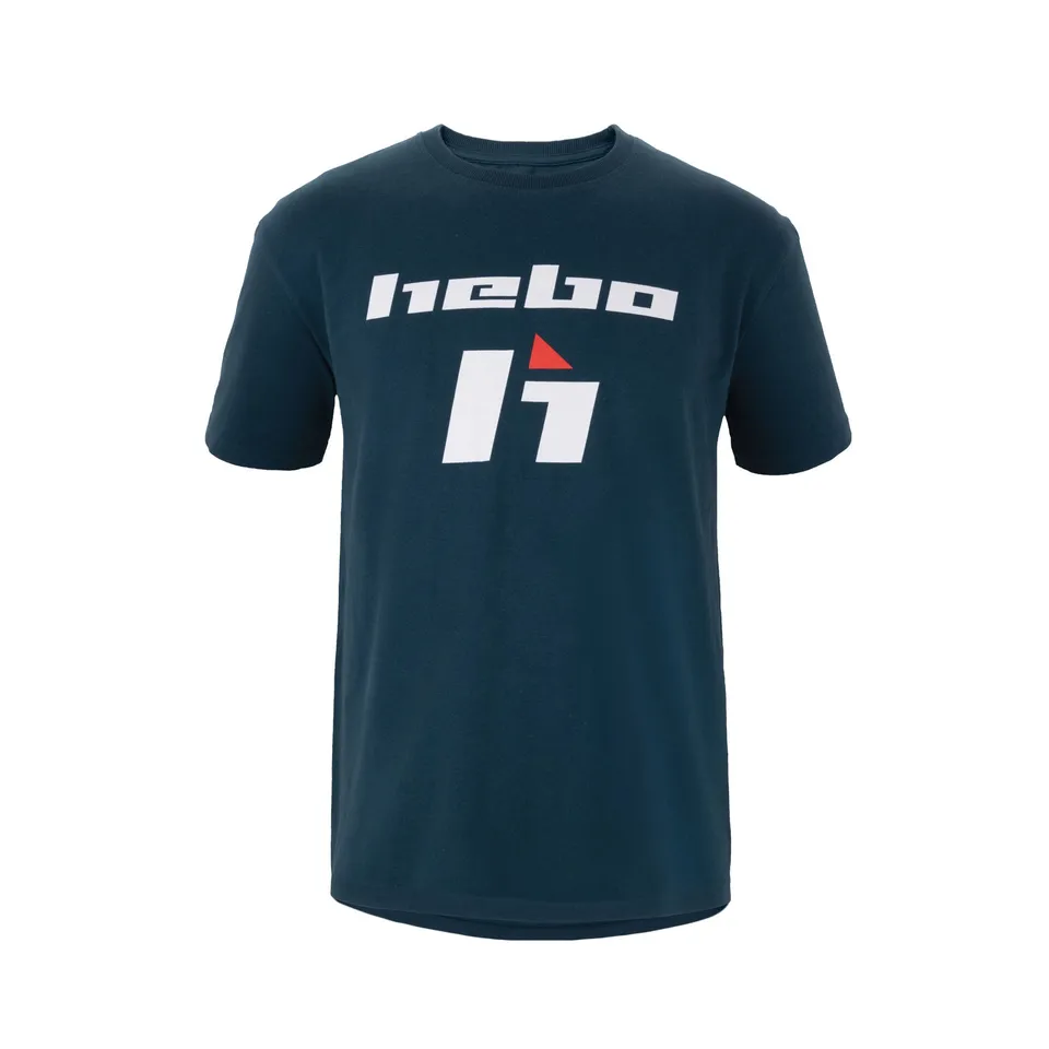 camiseta-hebo-azul-manga-corta-100-algod-n-logo-pecho image 1