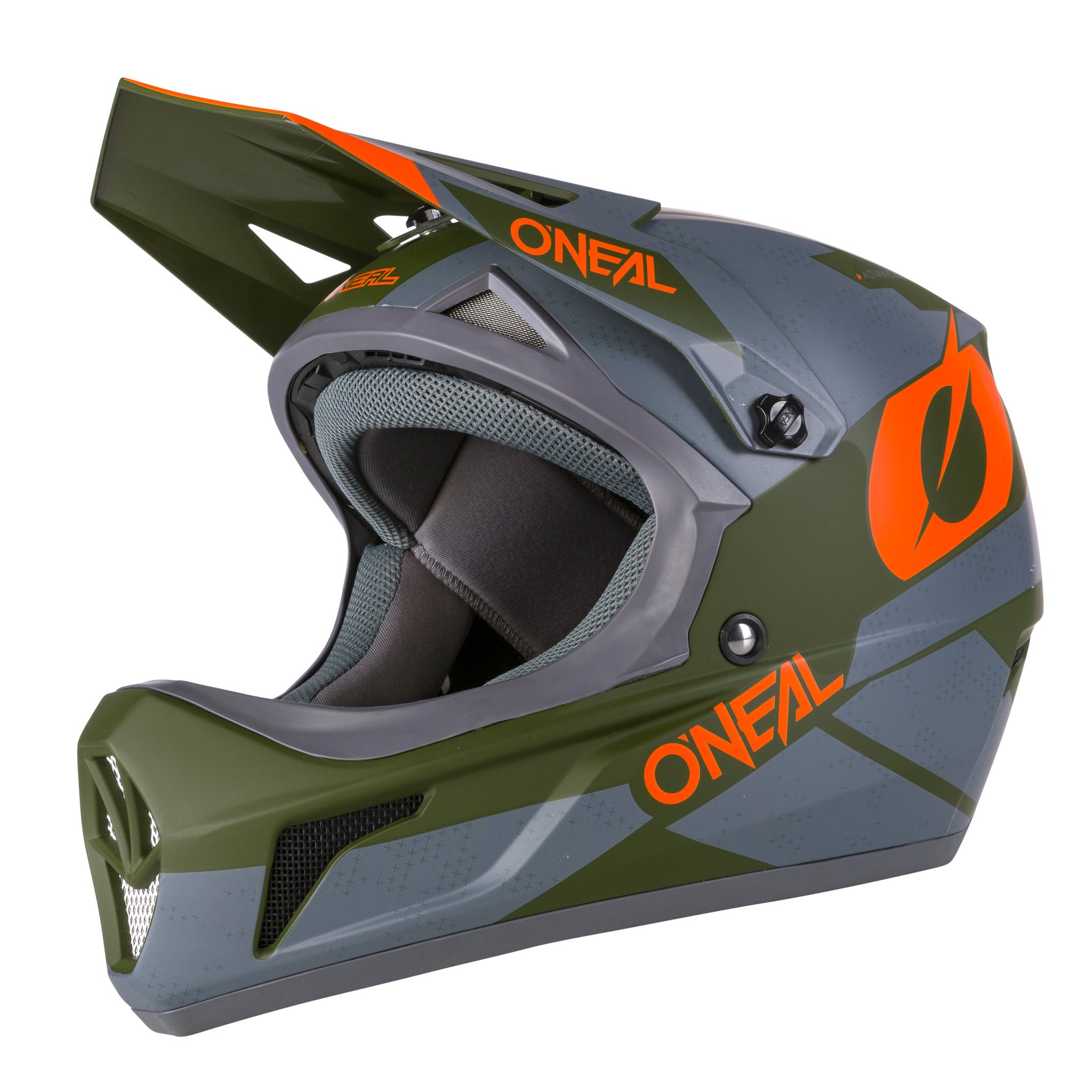 o-neal-sonus-deft-casco-mtb-gris-oliva-naranja image 1