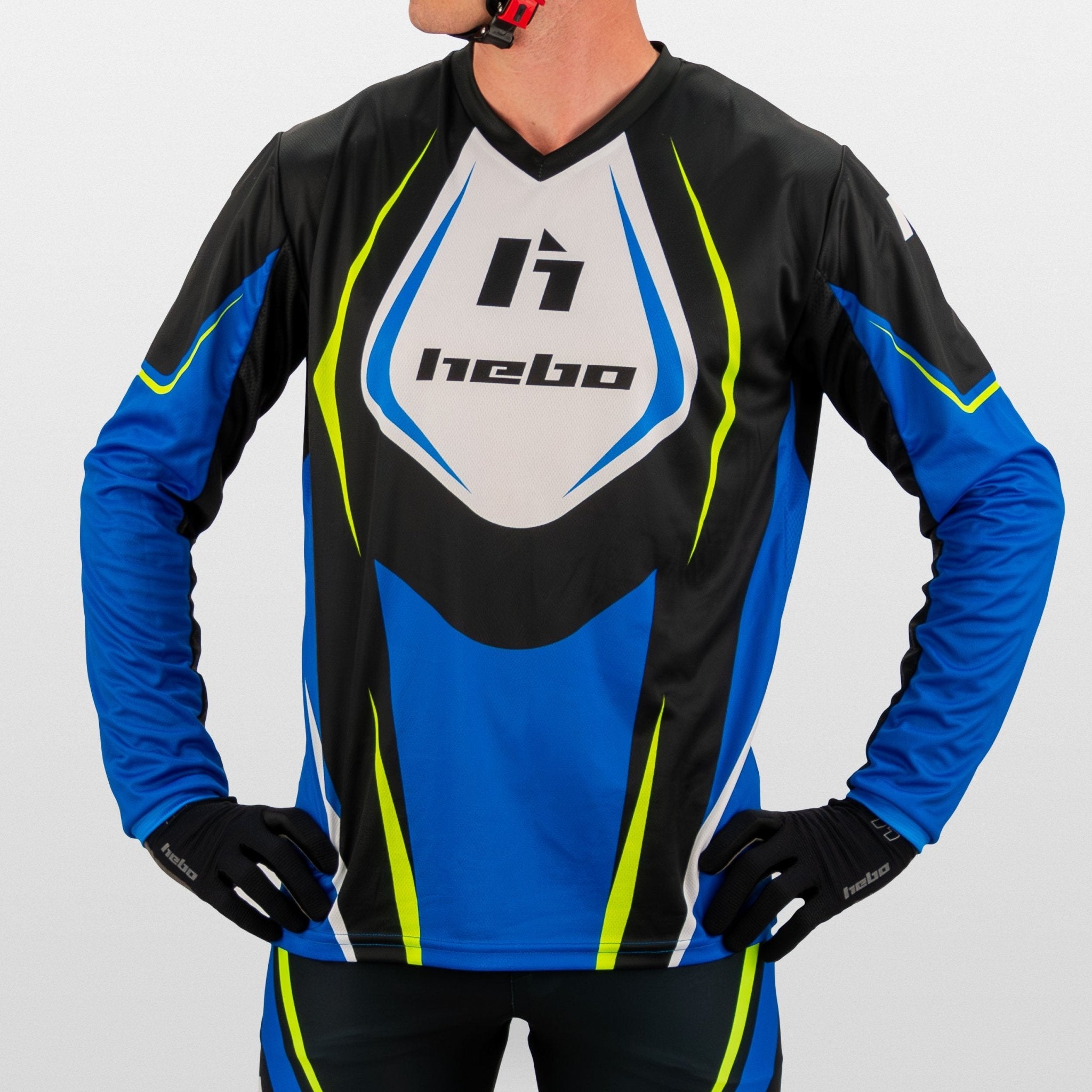 hebo-camiseta-pro-trial-classic-azul-tejido-reciclado-dry-clim-y-biel-stico image 3