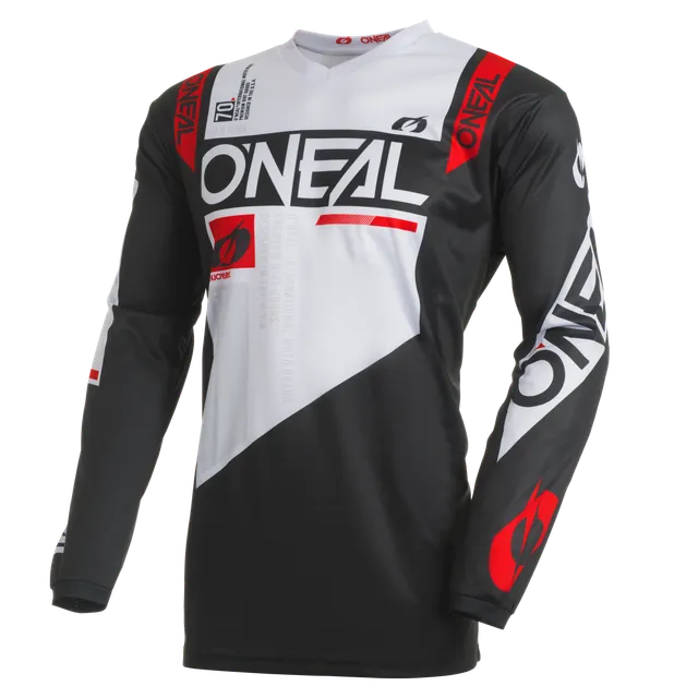 maillot-o-neal-element-jersey-factor-negro-blanco-personalizado image 1