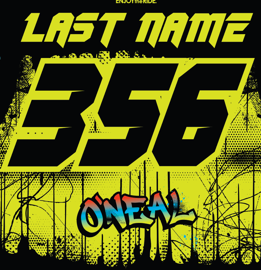 maillot-o-neal-element-rancid-neon-personalizado image 2