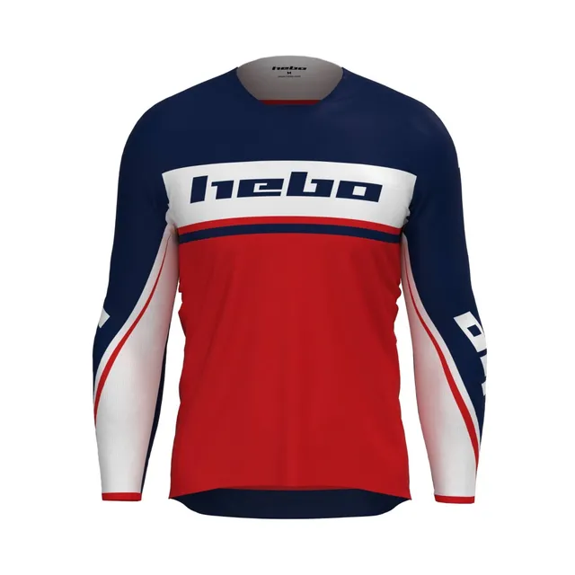 hebo-camiseta-enduro-mx-scratch-fit-roja-100-poli-ster-corte-slim-transpirable-r image 1