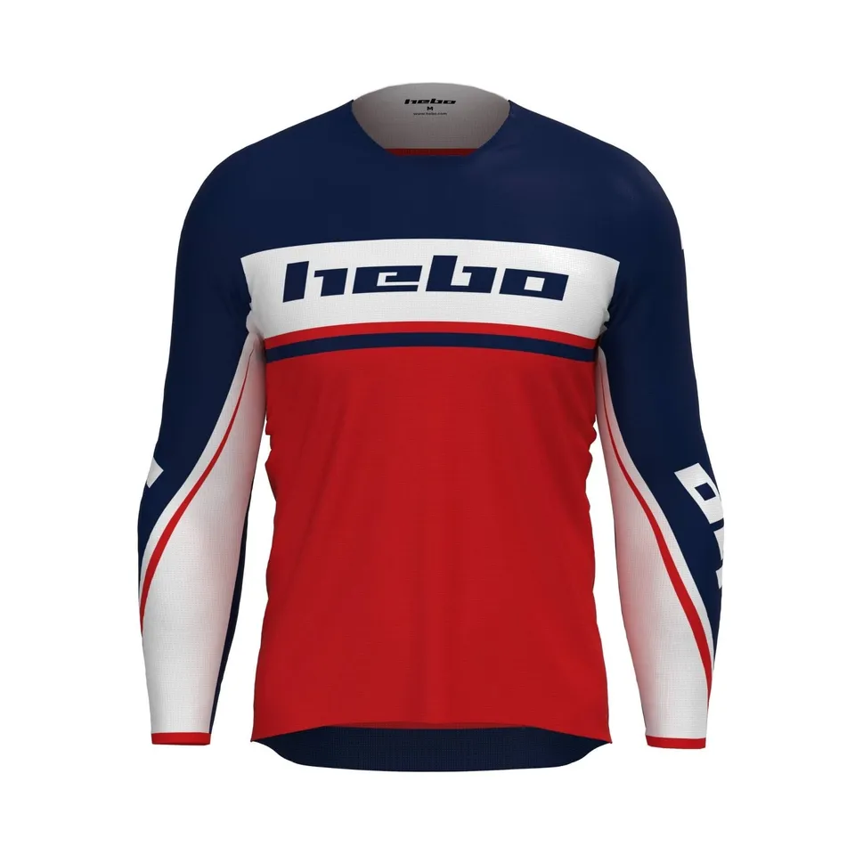 hebo-camiseta-enduro-mx-scratch-fit-roja-100-poli-ster-corte-slim-transpirable-r image 1