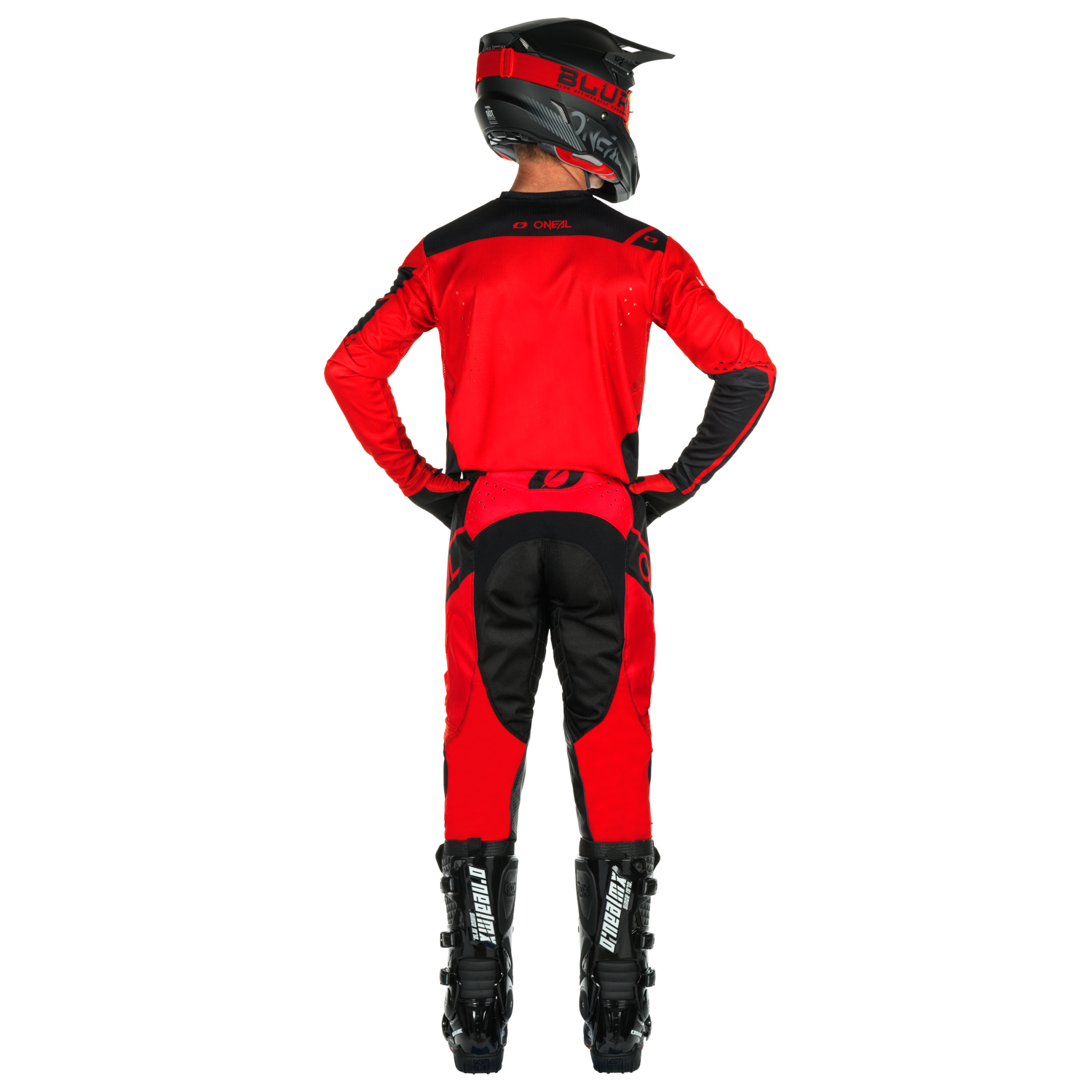 pantalones-o-neal-hardwear-haze-negro-rojo image 4