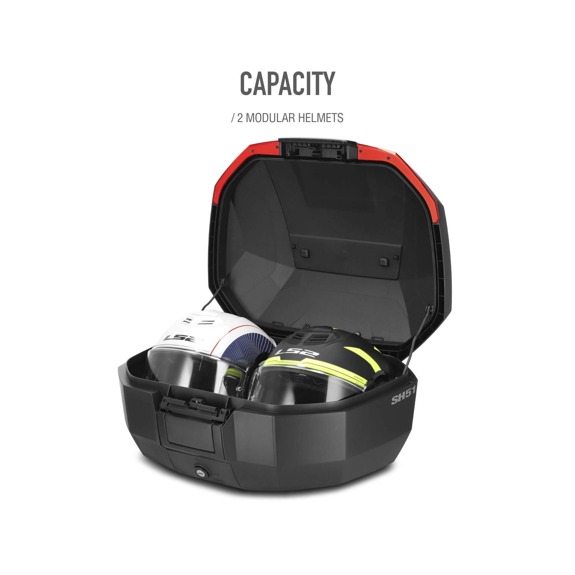 shad-sh51-carbono-top-case-de-51-l-para-2-cascos-modulares image 2