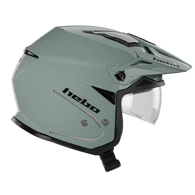 hebo-casco-zone-5-monocolor-verde-ece-22-06-con-pantalla-solar-escamoteable image 1